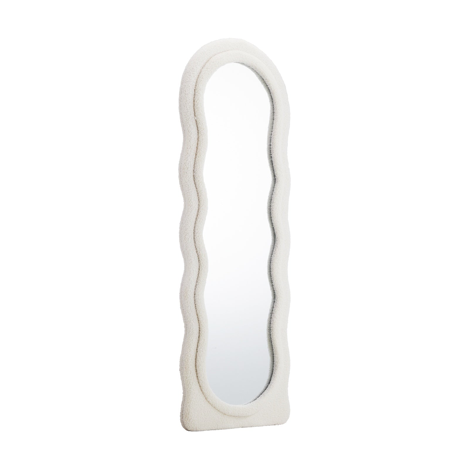 Oikiture Full Length Mirror 160cm Boucle Floor Standing Mirrors Dressing Makeup - Sunyee