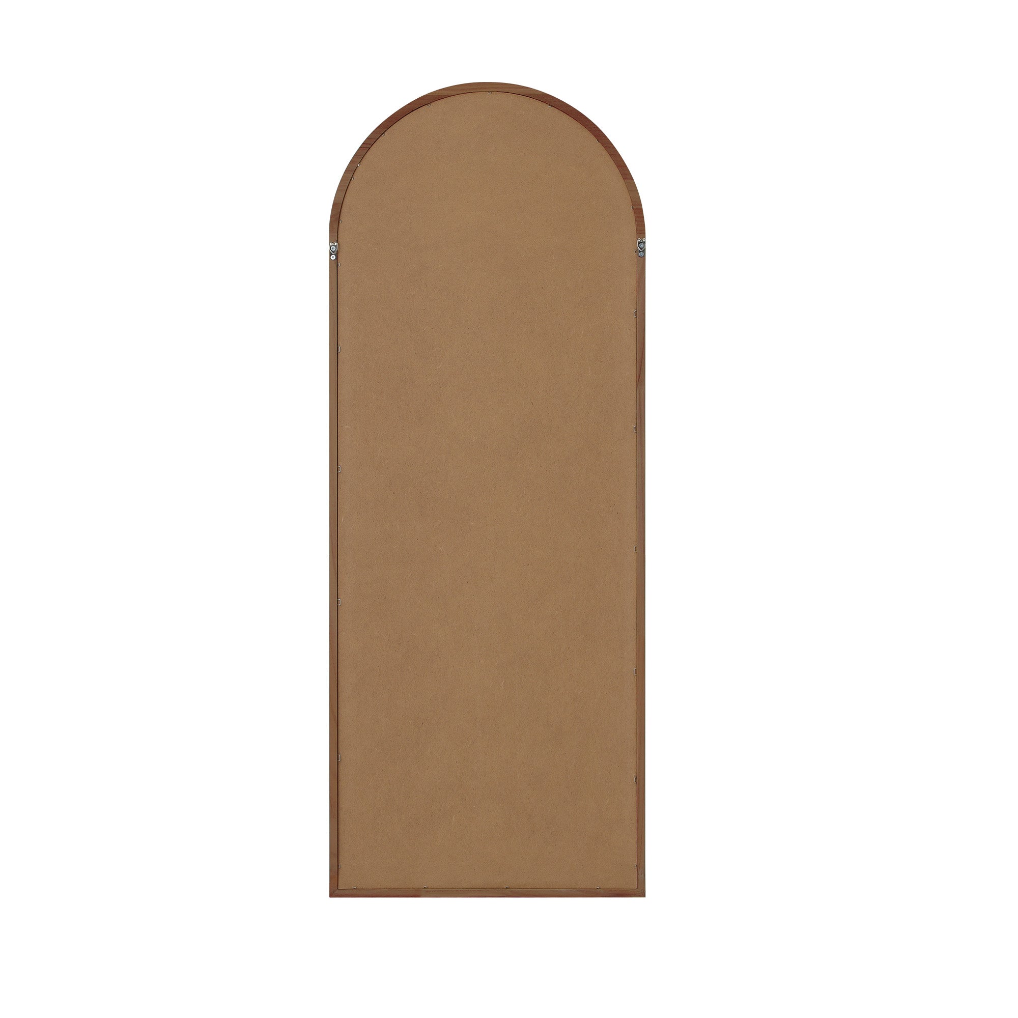 Oikiture Wooden Full Length Mirror 166x60cm Arched Dressing Floor Mirrors Brown - Sunyee