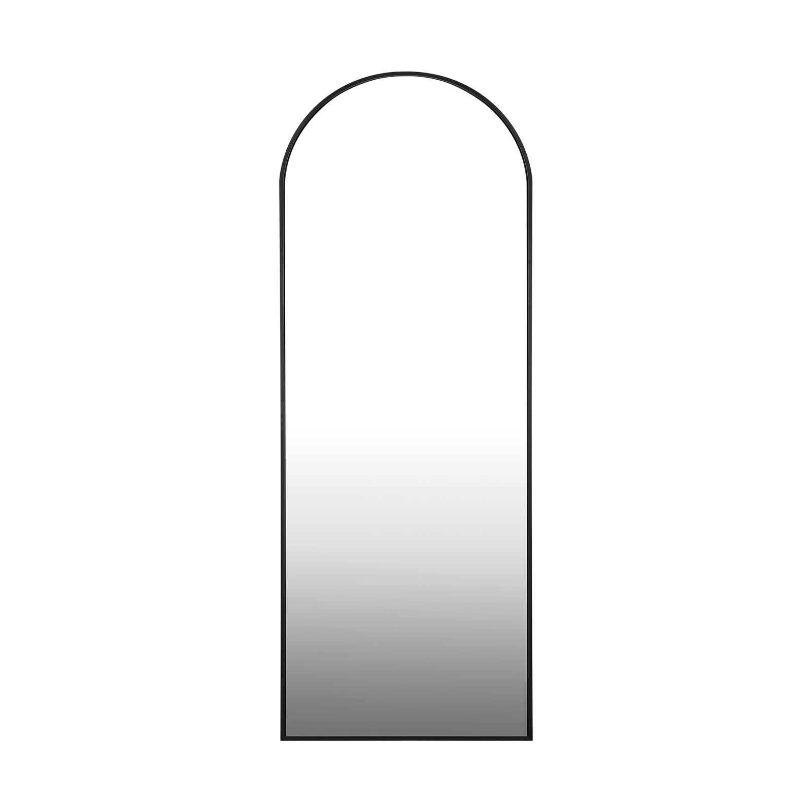 Oikiture Full Length Mirror Arched Dressing Floor Mirrors Free Standing Black - Sunyee
