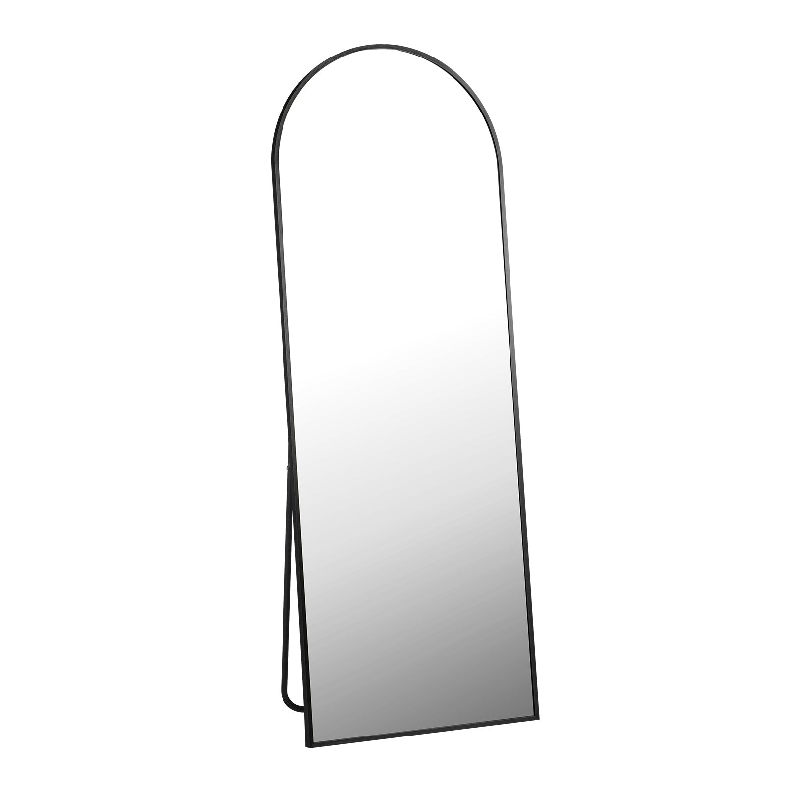 Oikiture Full Length Mirror Arched Dressing Floor Mirrors Free Standing Black - Sunyee