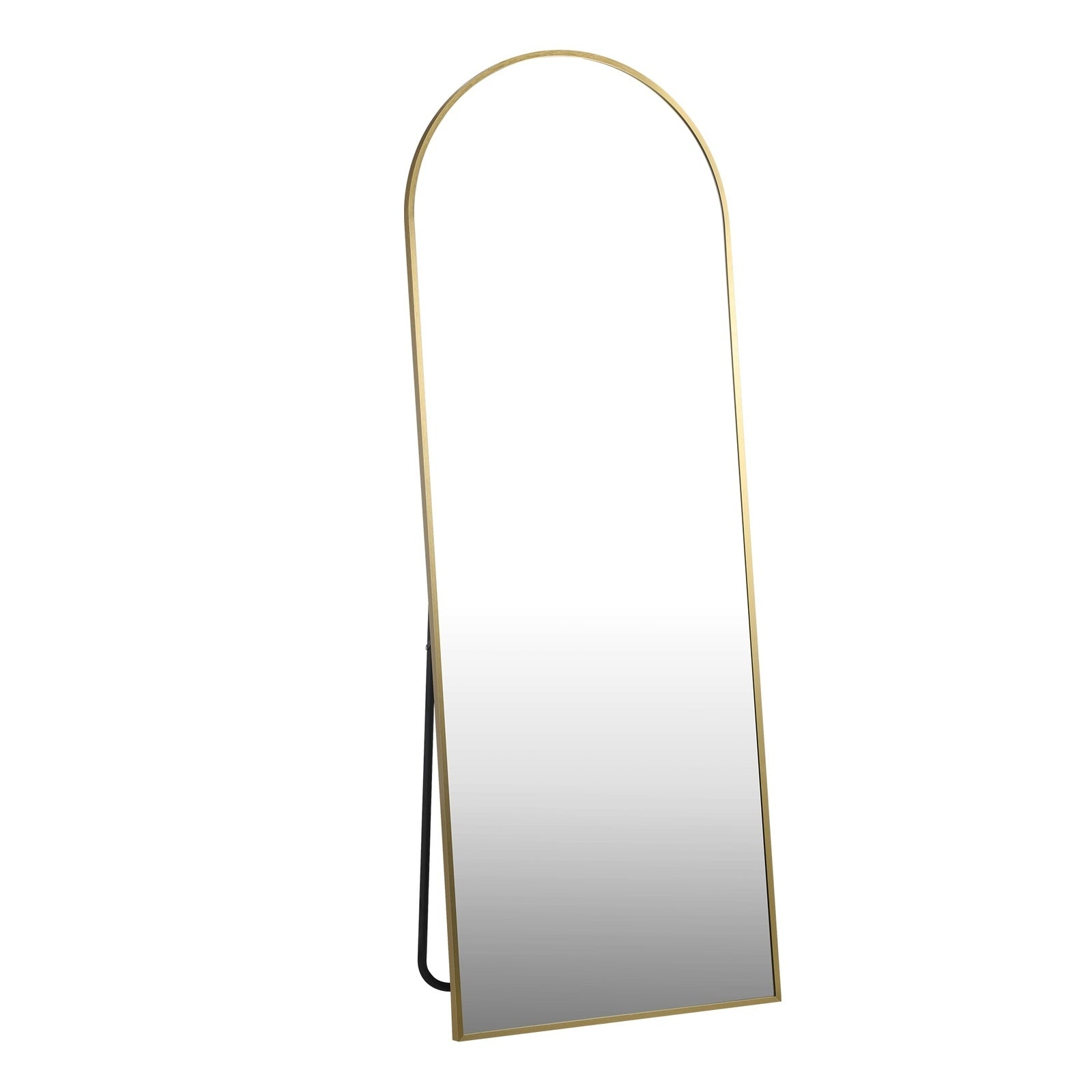 Oikiture 166x60cm Full Length Mirror Dressing Floor Mirrors Free Standing Gold - Sunyee