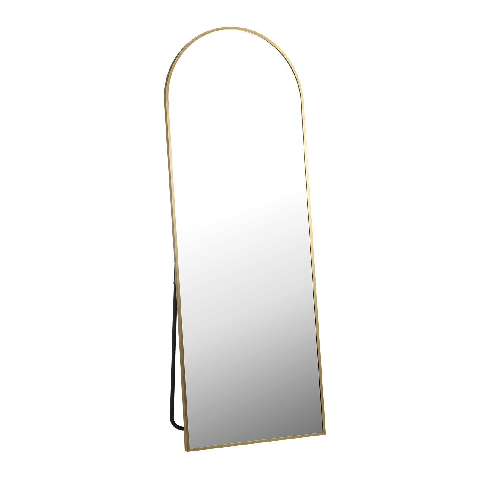 Oikiture 166x60cm Full Length Mirror Dressing Floor Mirrors Free Standing Gold - Sunyee