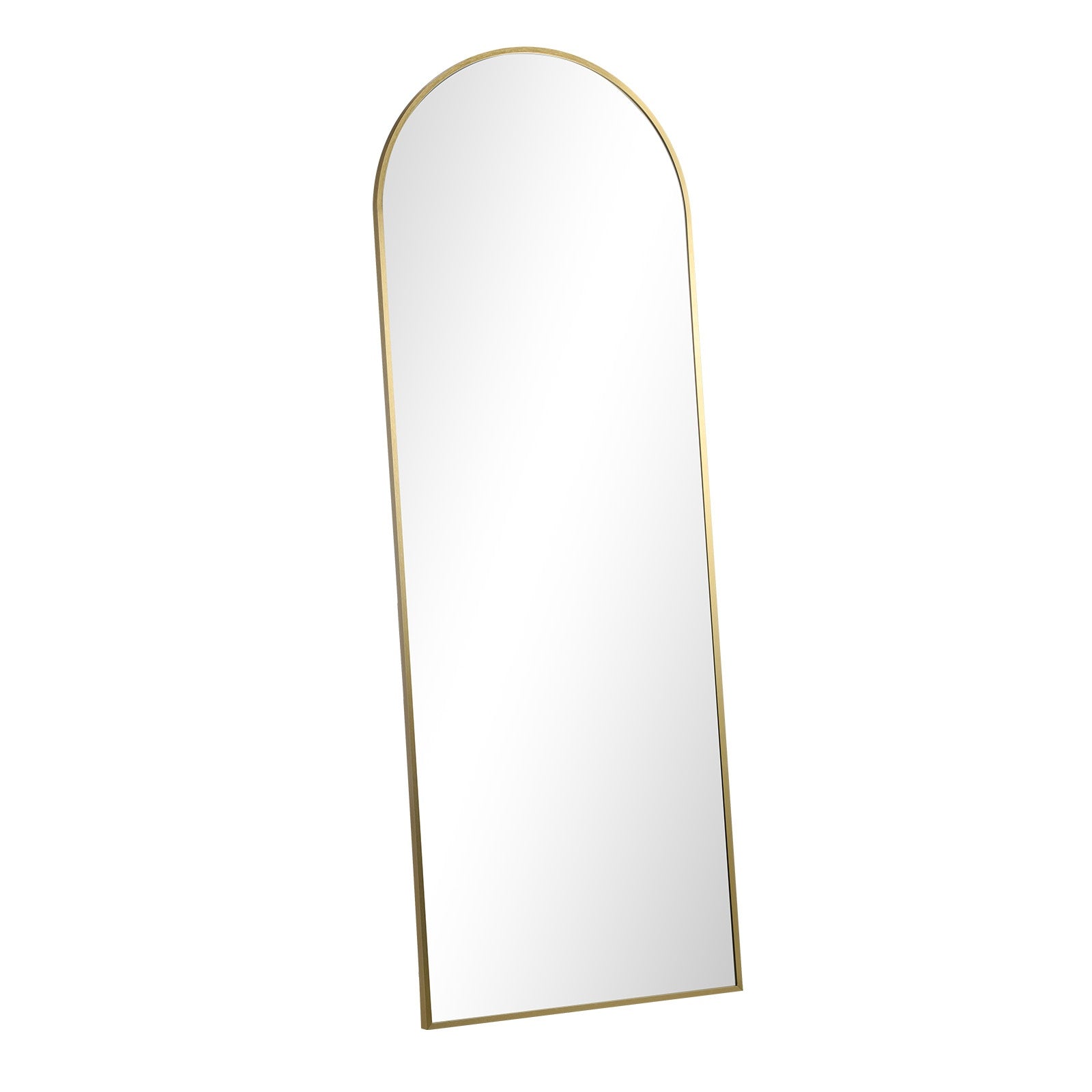 Oikiture 180x70cm Full Length Mirror Dressing Floor Mirrors Free Standing Gold - Sunyee