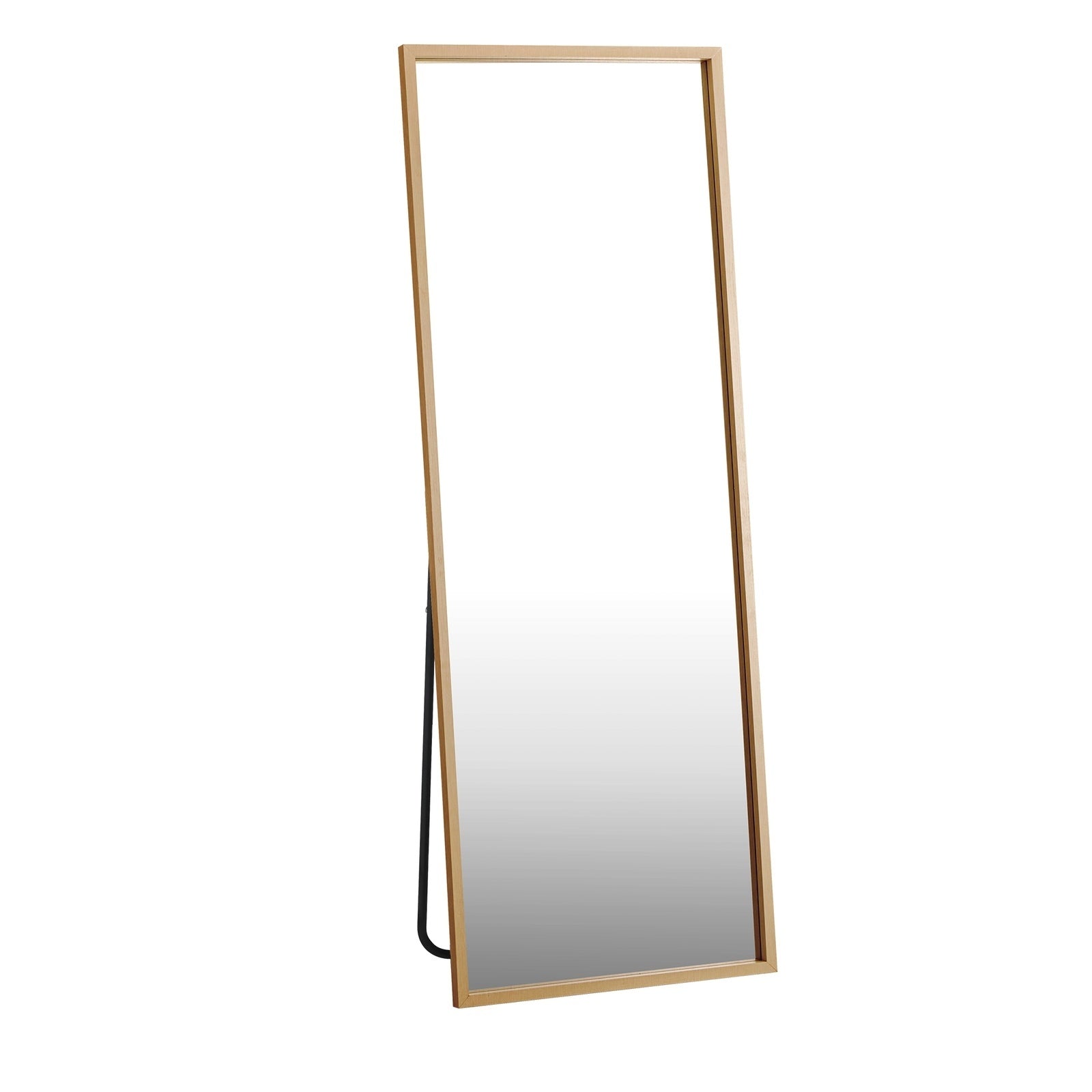 Oikiture Wood Full Length Mirror Rectangle Floor Mirrors Free Standing 166x60cm - Sunyee