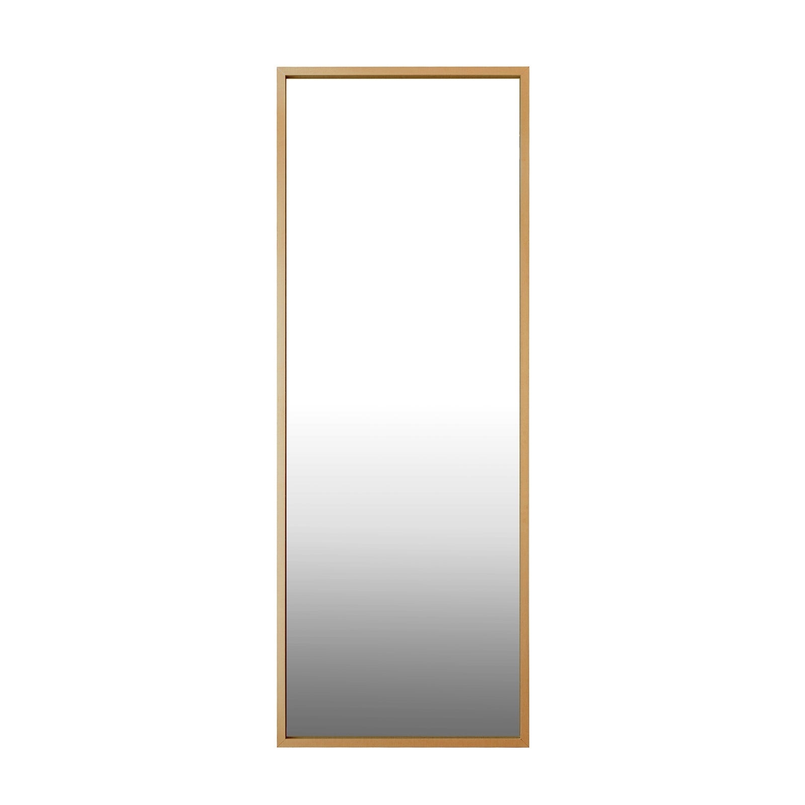 Oikiture Full Length Mirror Rectangle Dressing Floor Mirrors 166x60cm Gold - Sunyee