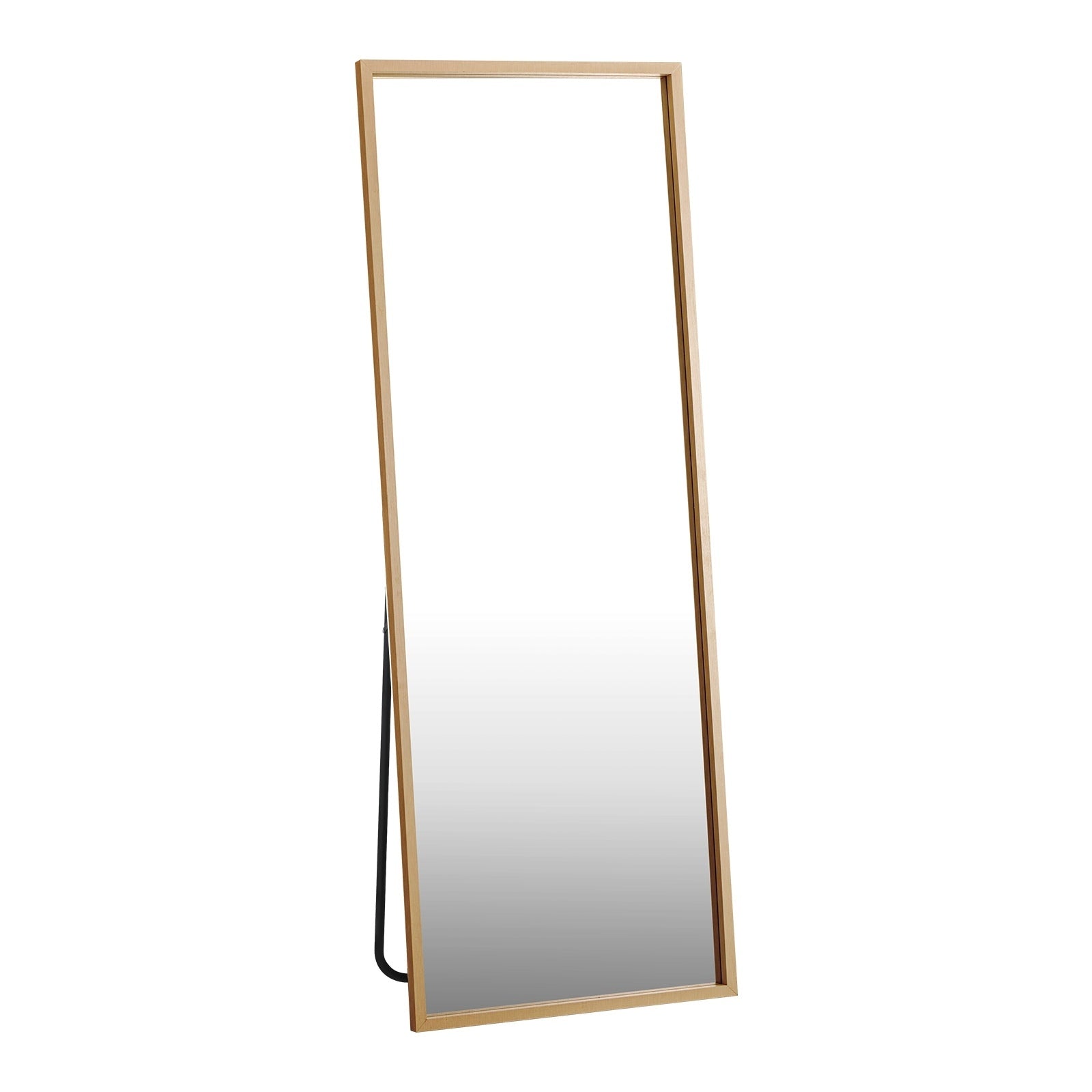 Oikiture Wood Full Length Mirror Rectangle Floor Mirrors Free Standing 166x60cm - Sunyee