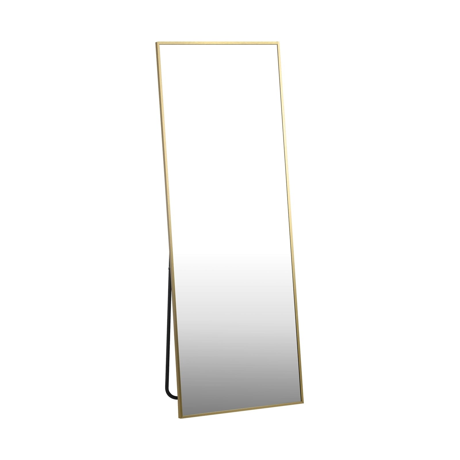 Oikiture Full Length Mirror Rectangle Dressing Floor Mirrors 166x60cm Gold - Sunyee