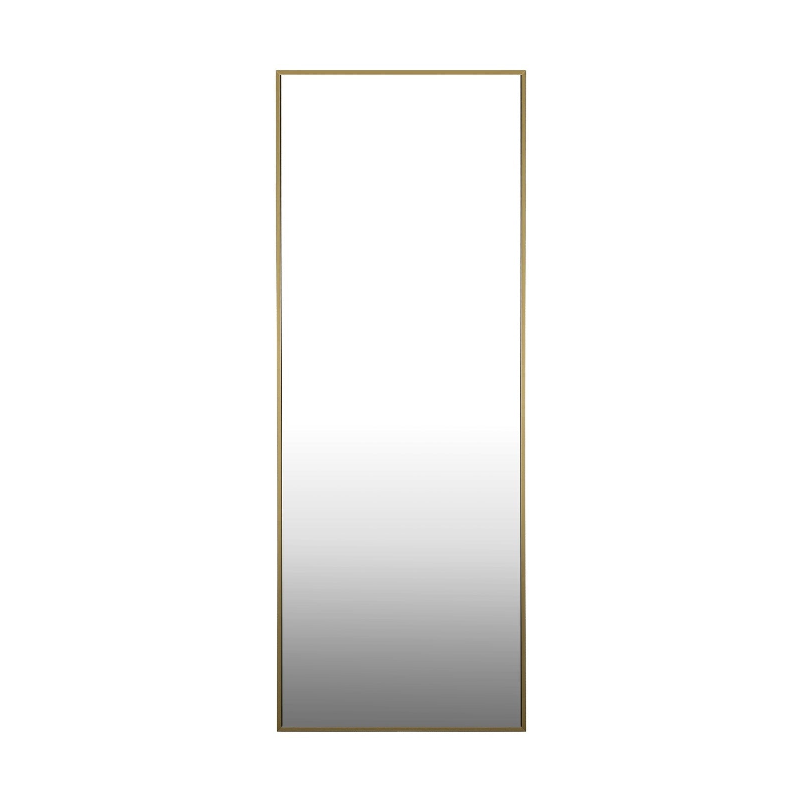 Oikiture Full Length Mirror Rectangle Dressing Floor Mirrors 166x60cm Gold - Sunyee