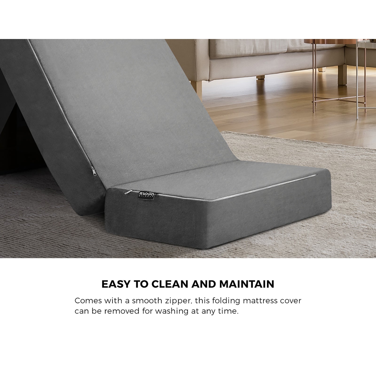 Bedra Foldable Foam Mattress Single Sofa Bed Portable Camping Cushion Floor Bed - Sunyee