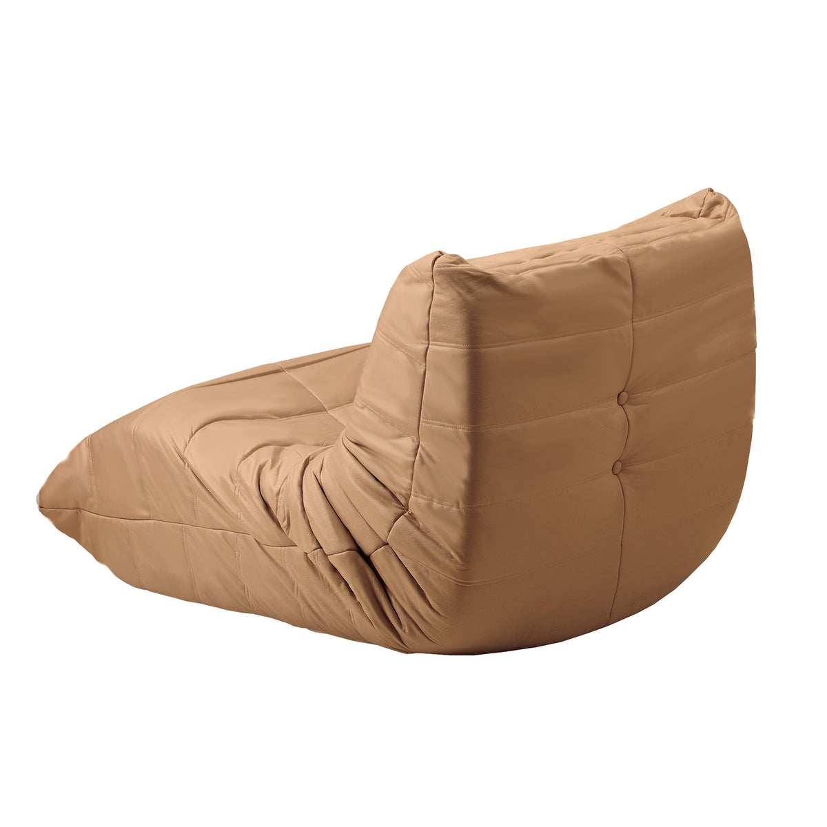 Oikiture Floor Sofa Accent Chair Lazy Couch Lounge Recliner Brown Polyester - Sunyee