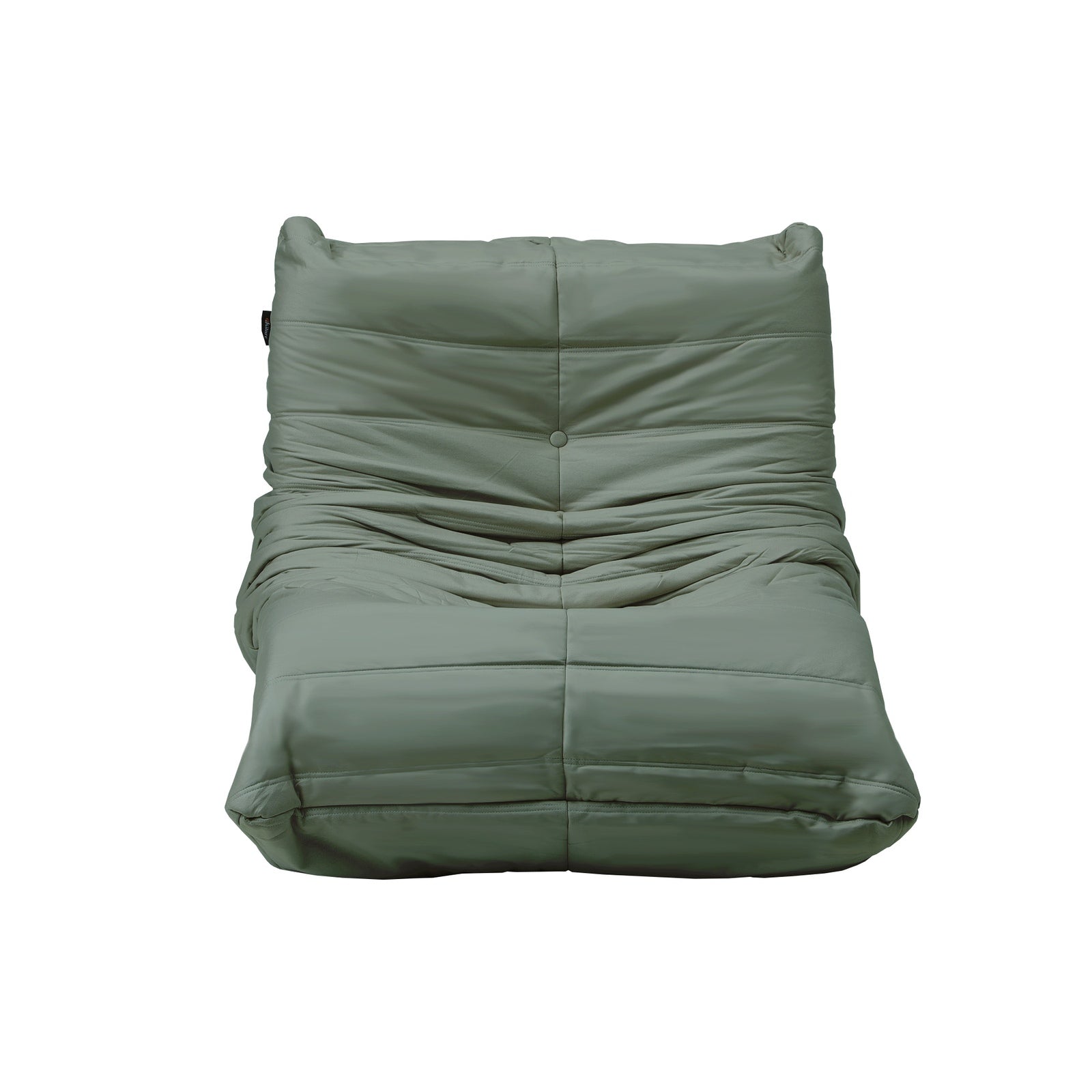 Oikiture Floor Sofa Accent Chair Lazy Couch Lounge Recliner Green Polyester - Sunyee