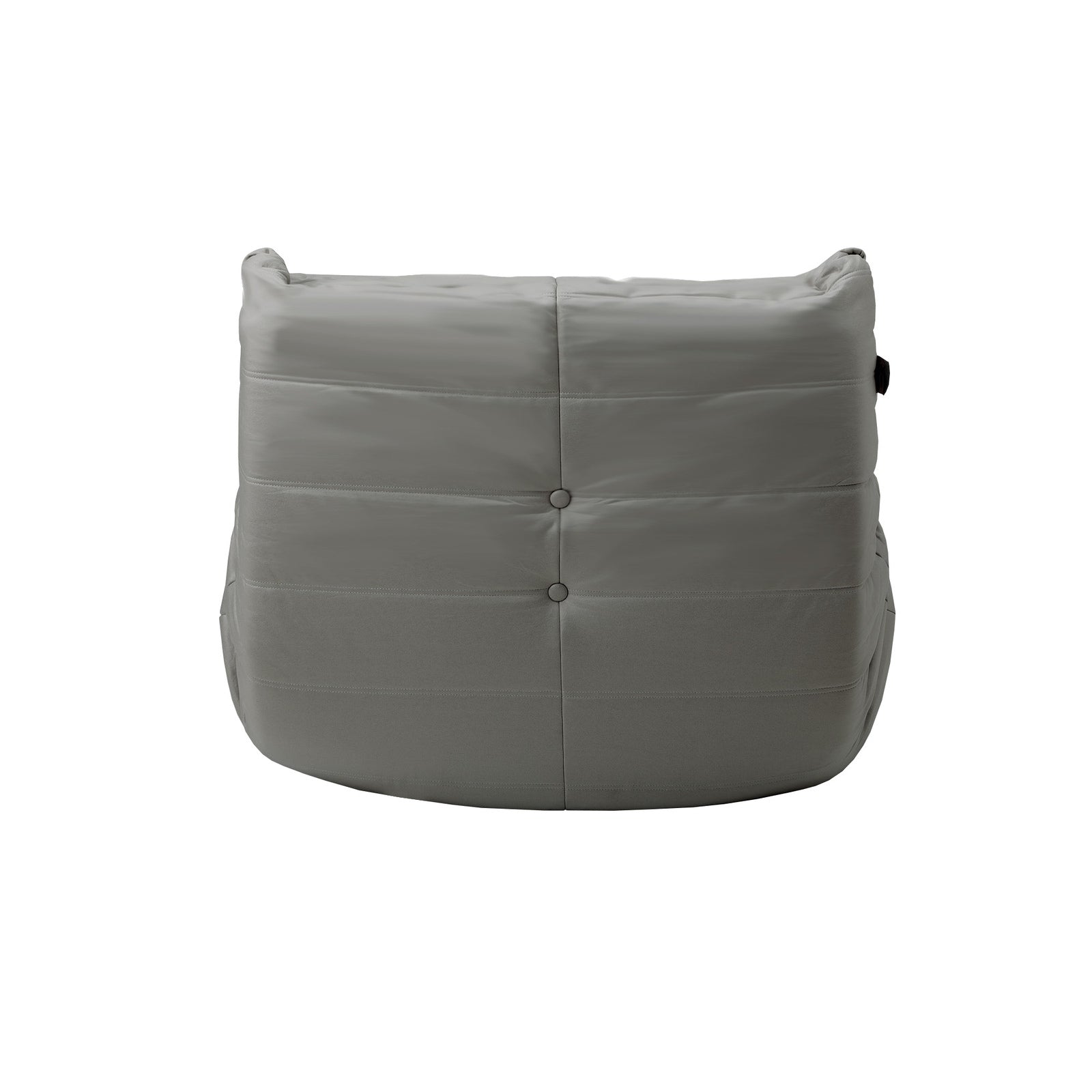 Oikiture 2X Floor Sofa Lounge Caterpillar Couch Single Accent Chair Pouffe Grey - Sunyee