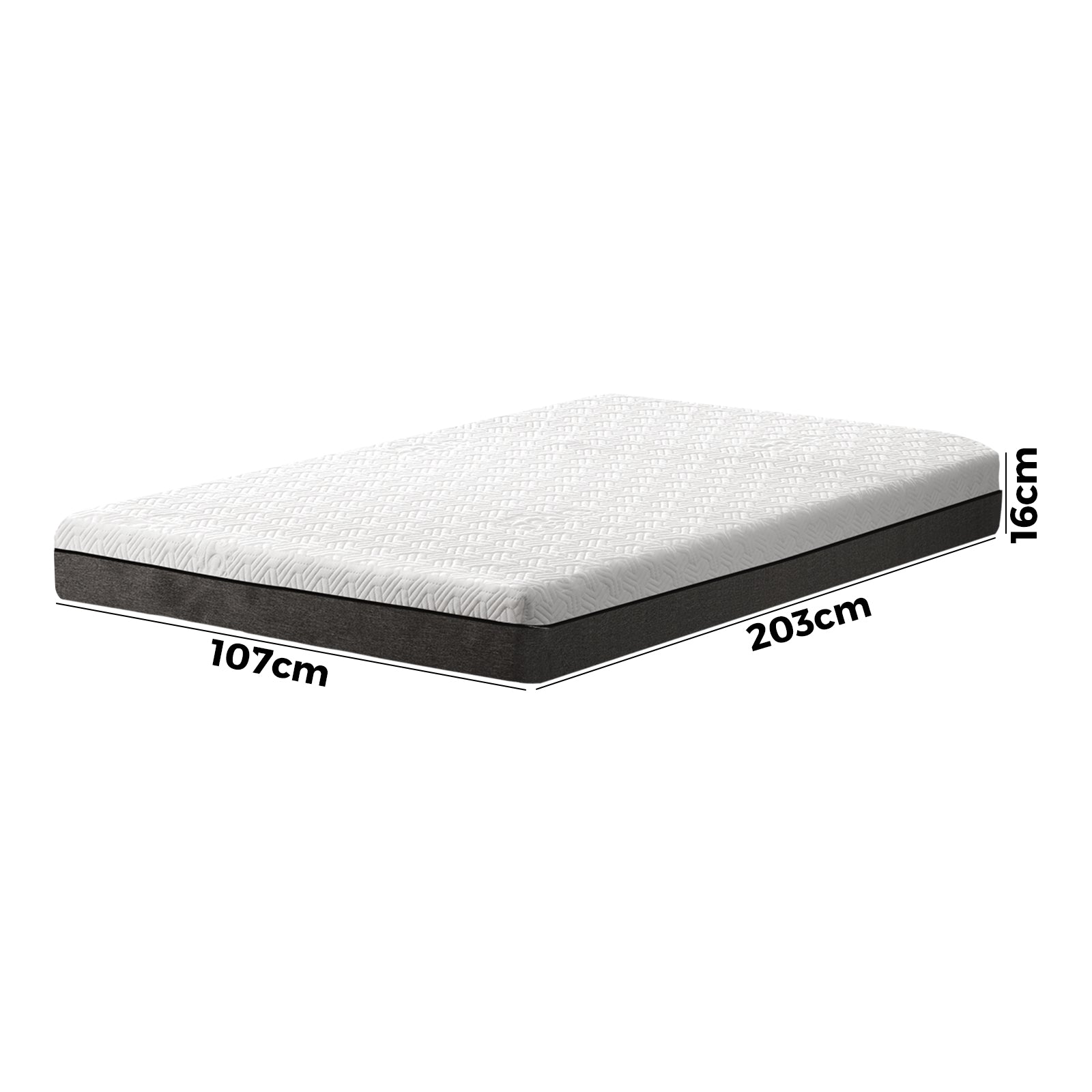Bedra Mattress King Single Cool Gel Memory Foam Bed Mattresses No Spring 16cm - Sunyee