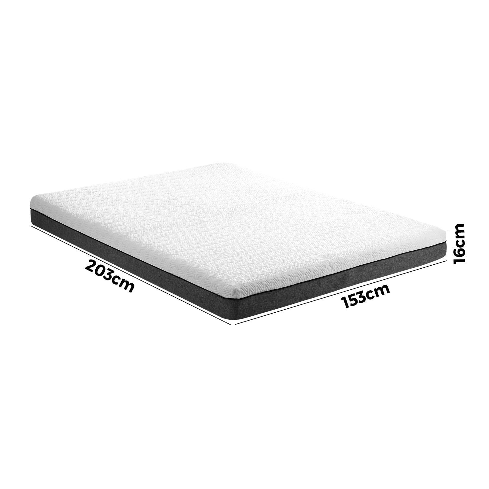 Bedra Mattress Gel Memory Foam Mattresses Queen Bed No Spring Firm Flippable - Sunyee