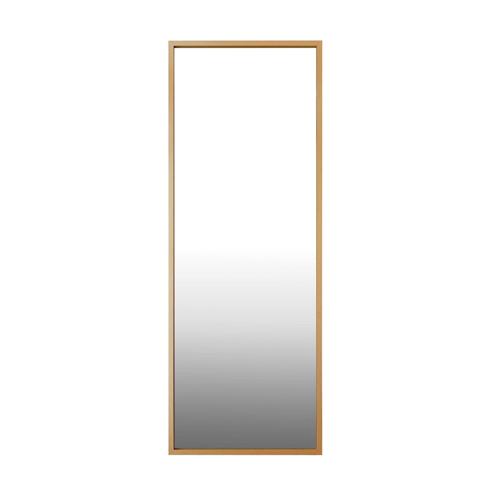 Oikiture Wood Full Length Mirror Rectangle Floor Mirrors Free Standing 166x60cm - Sunyee
