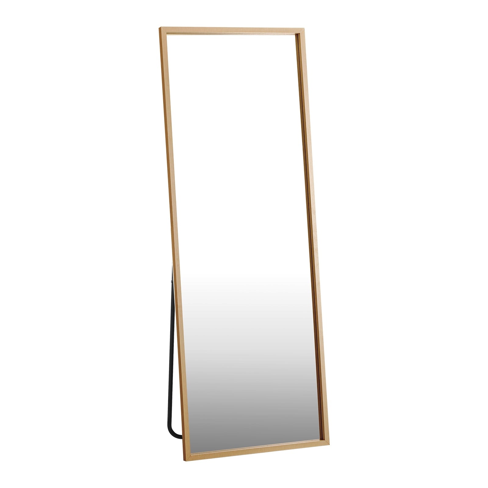 Oikiture Wood Full Length Mirror Rectangle Floor Mirrors Free Standing 166x60cm - Sunyee