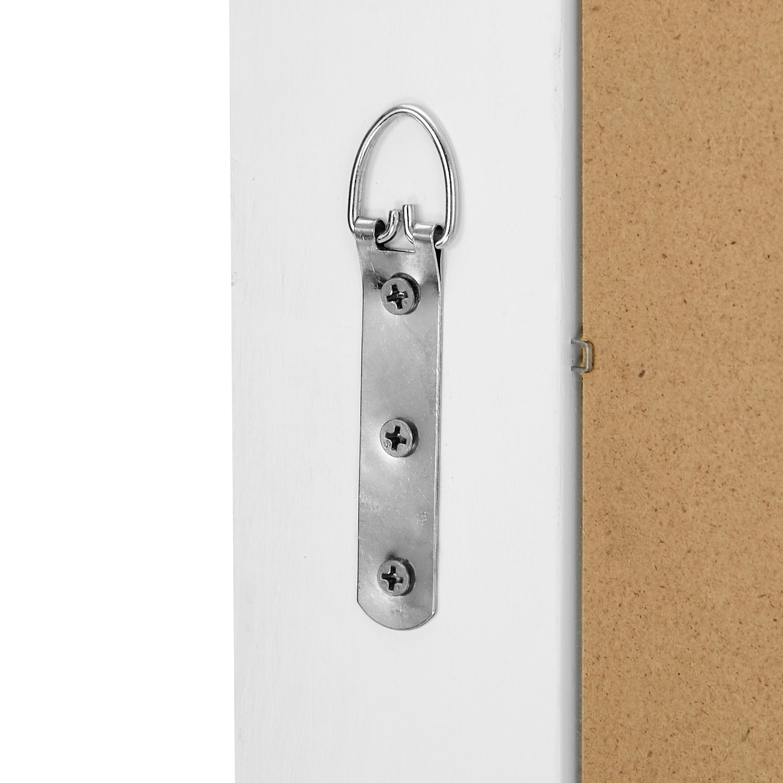 Oikiture Full Length Arch Mirror 165x60cm White Wood Top Rounded Corner Bedroom - Sunyee