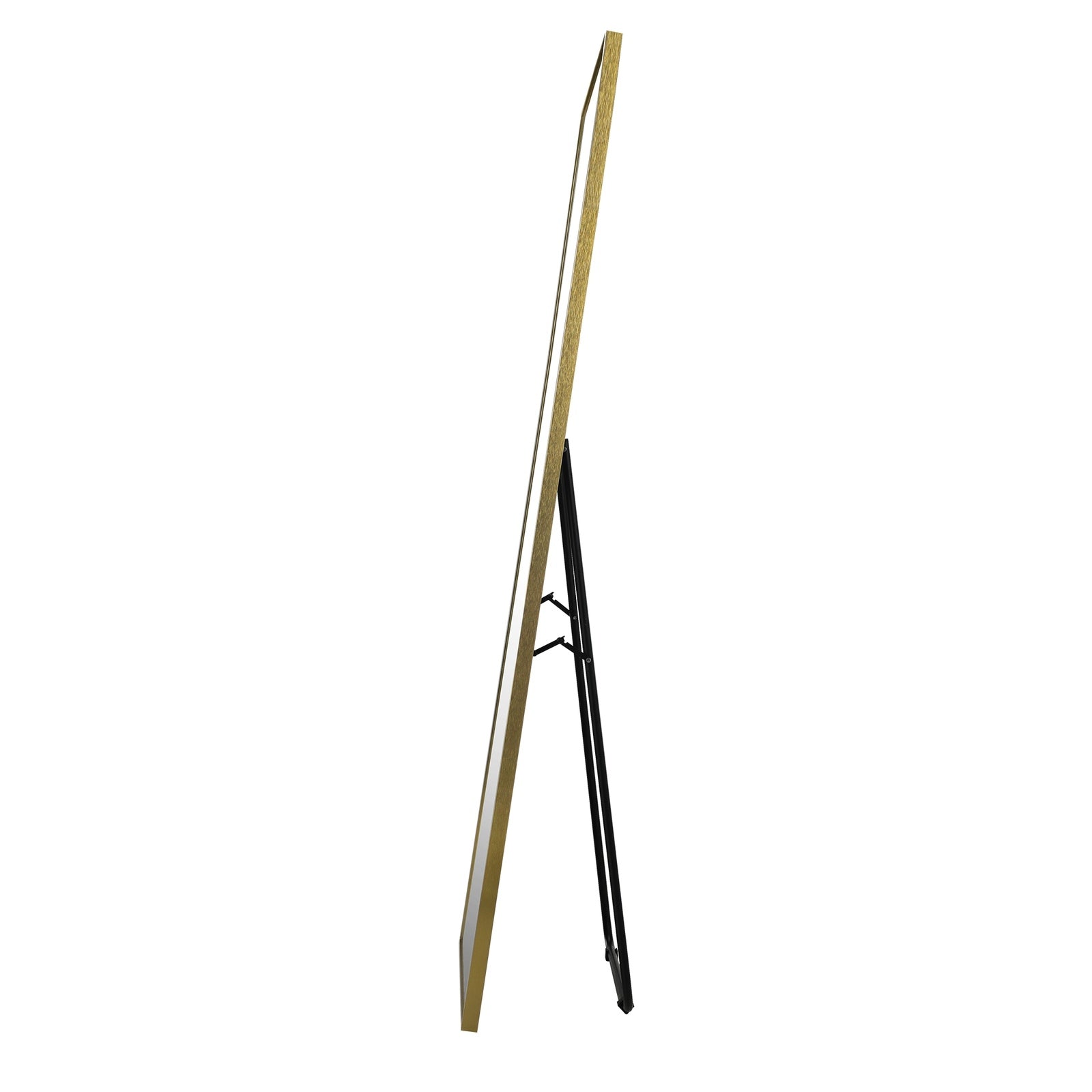Oikiture Full Length Mirror Rectangle Dressing Floor Mirrors 166x60cm Gold - Sunyee