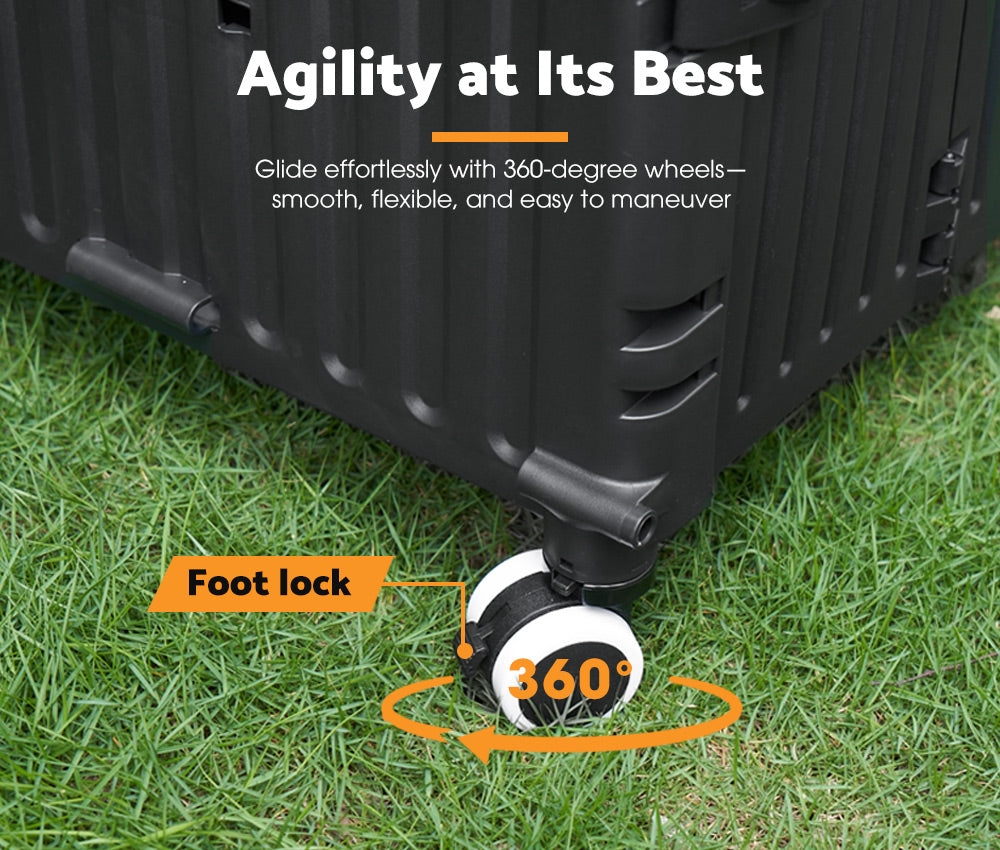 San Hima 70L Shopping Trolley Foldable Camping Cart Grocery Basket 360° Wheel - Sunyee