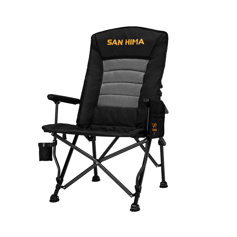 San Hima Luxury Folding Camping Chair Outdoor Portable Thick Padding With Storage Bag - Sunyee