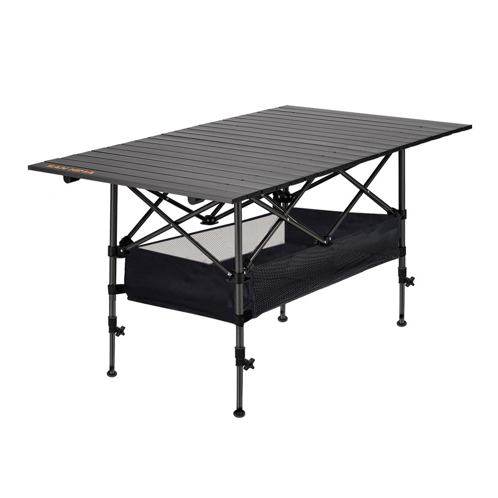 San Hima Folding Camping Table Adjustable Aluminium Portable Outdoor Picnic Desk - Sunyee