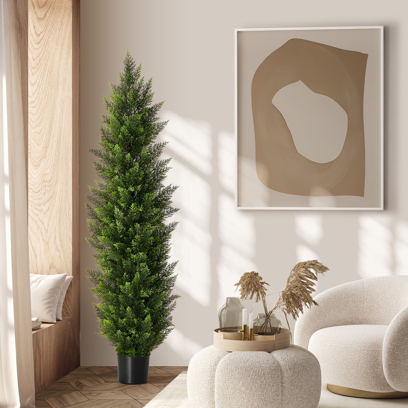 Livsip 150cm Artificial Topiary Cedar Tree Faux Pine Plant Home Garden Decor