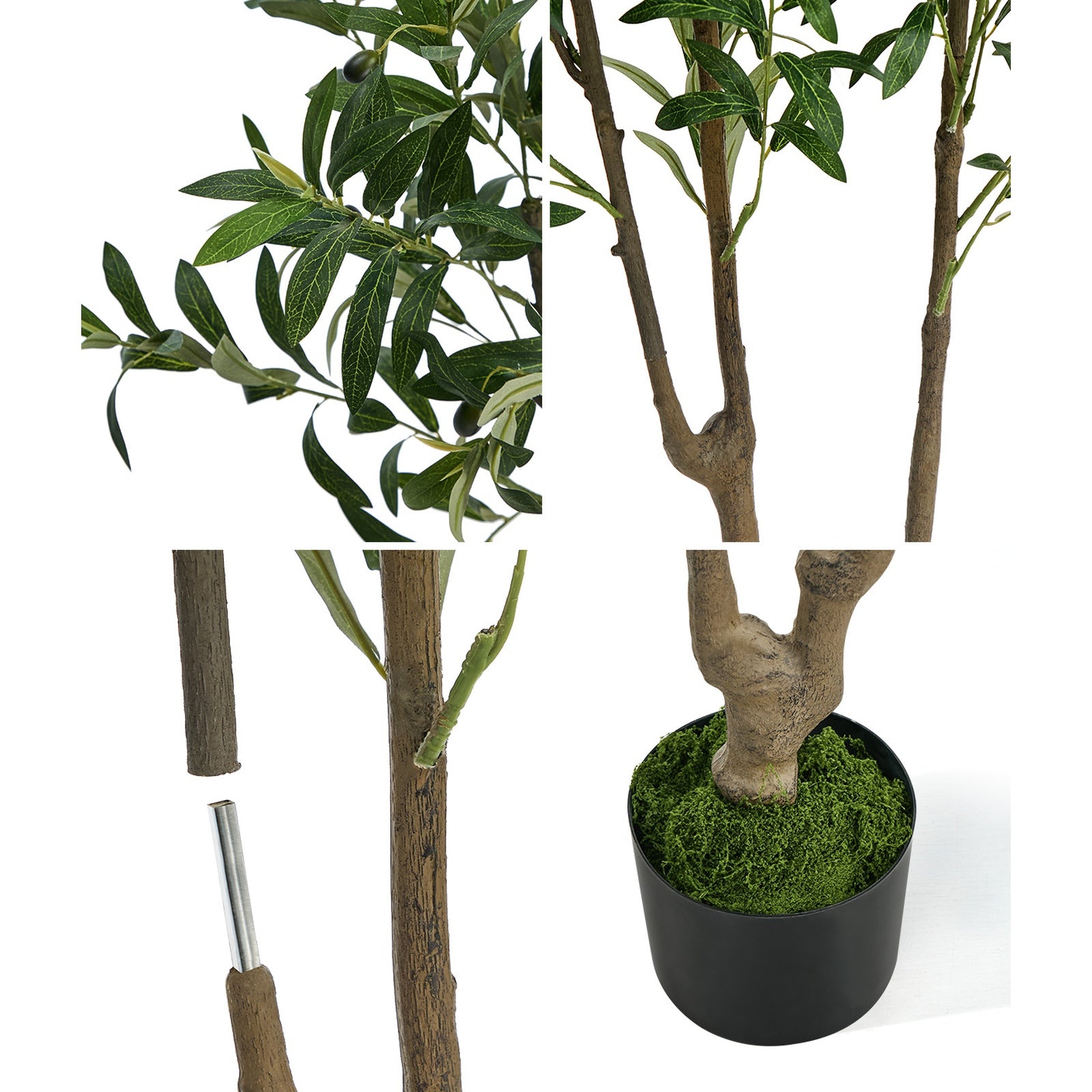 Livsip 150cm Artificial Olive Tree Realistic Potted Faux Plant Home Decor