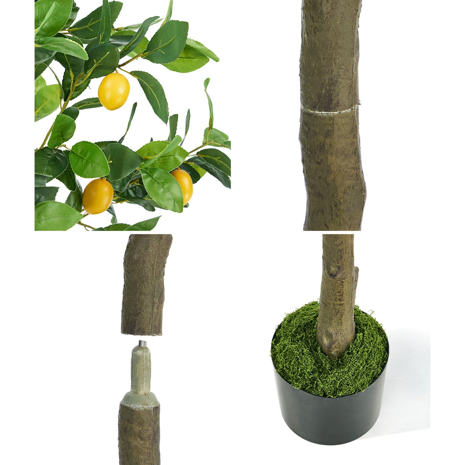 Livsip 150cm Artificial Lemon Tree Realistic Potted Faux Plant Home Decor
