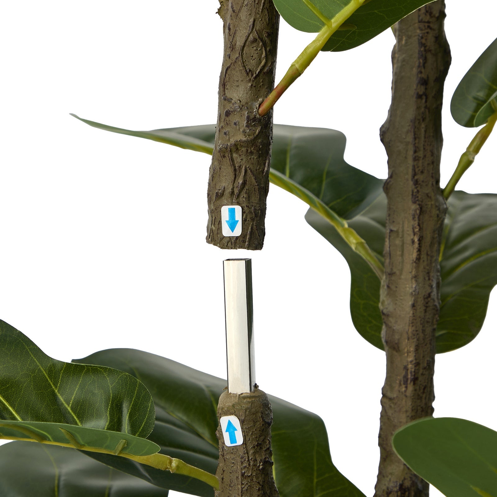 Livsip 2PCS Artificial Fiddle Leaf Fig Tree 150cm Lifelike Faux Potted Plant - Sunyee