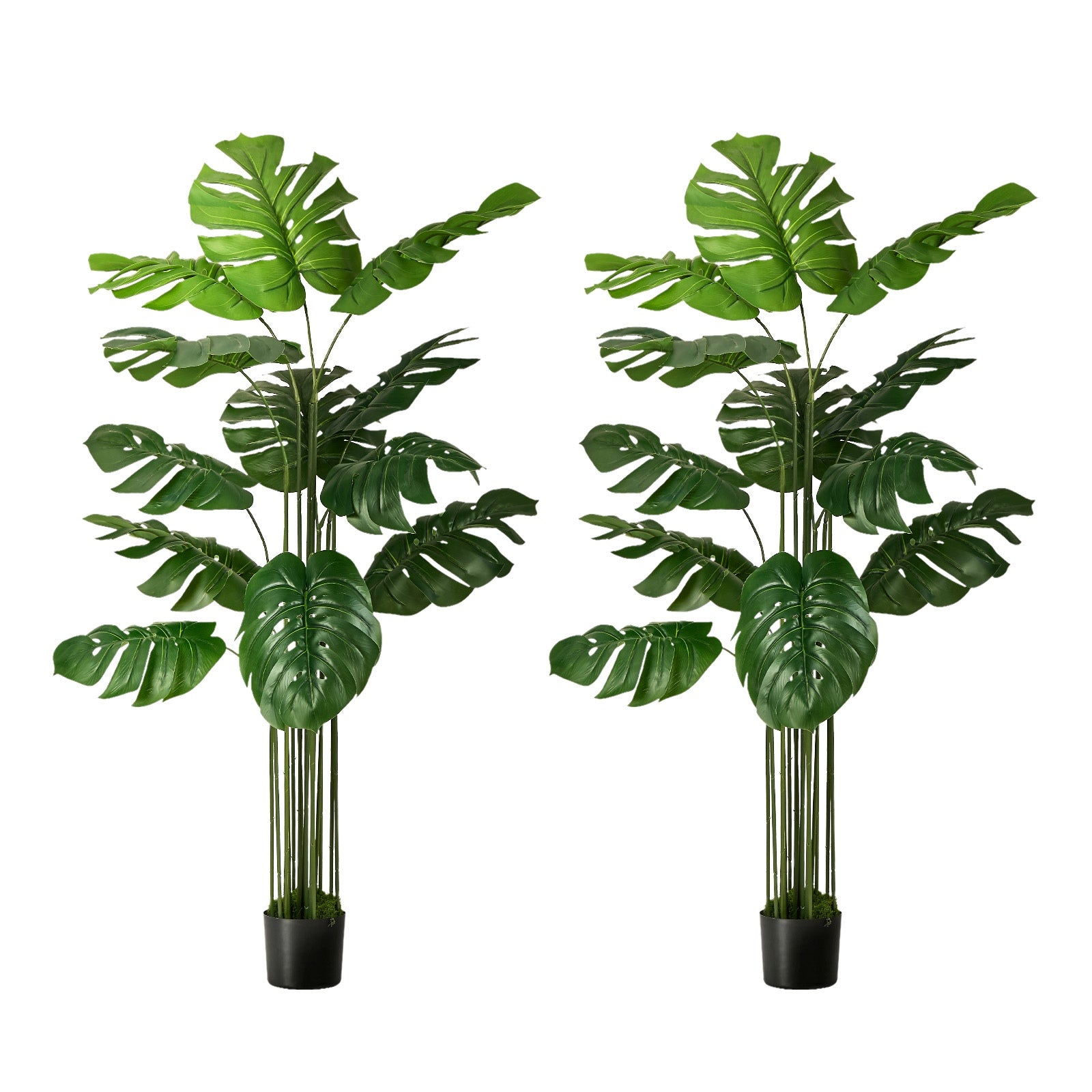 Livsip 2 Pack Artificial Tree 150cm Faux Monstera Deliciosa Plant Home Decor