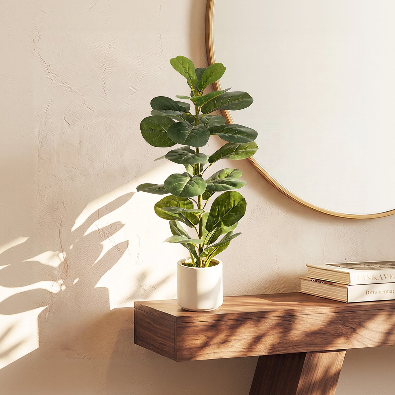 Livsip 2 Pack 90cm Artificial Fiddle Leaf Fig Tree Potted Faux Plant Home Decor