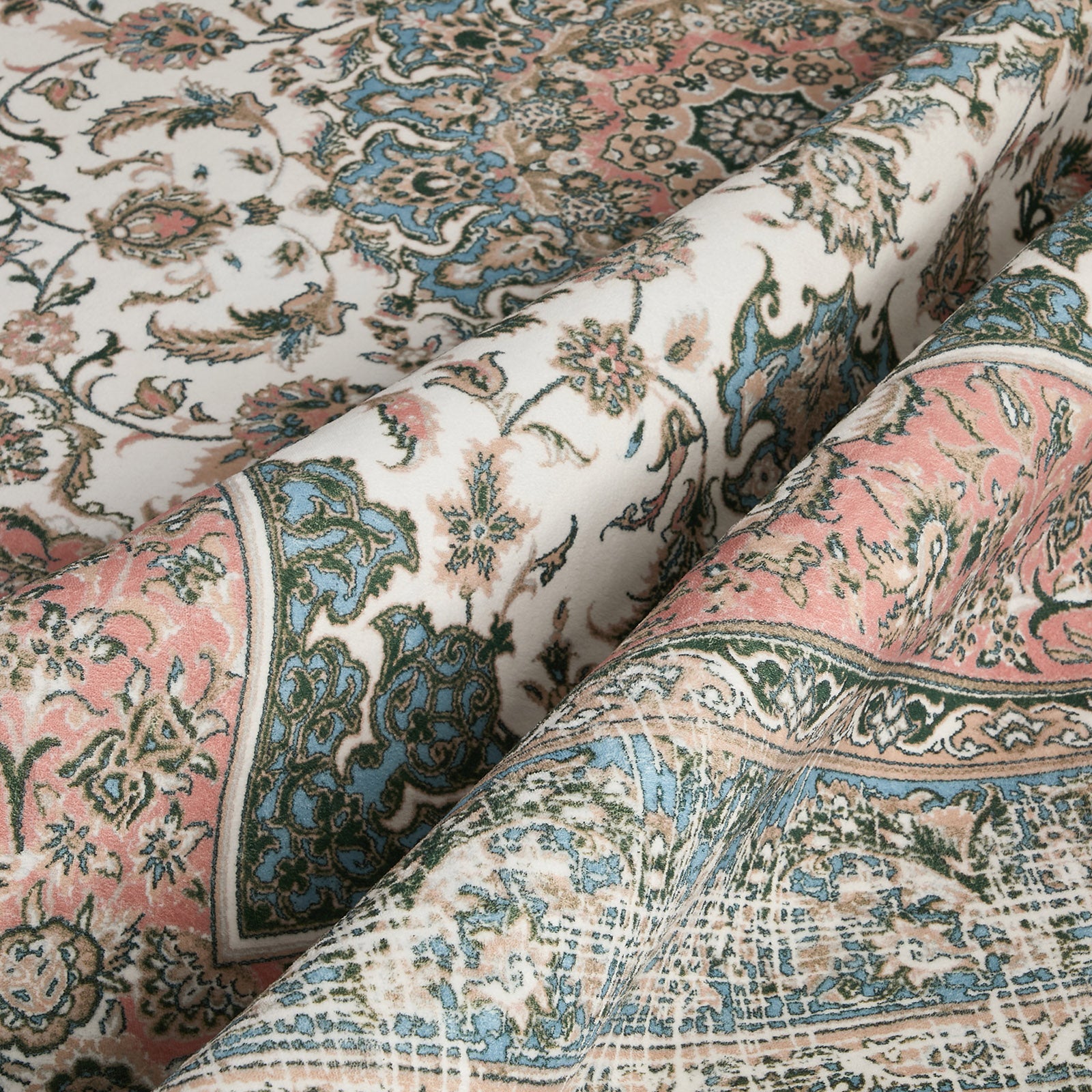 Oikiture Vintage Persian Area Rug Washable Soft Low Pile Carpet 240X340cm