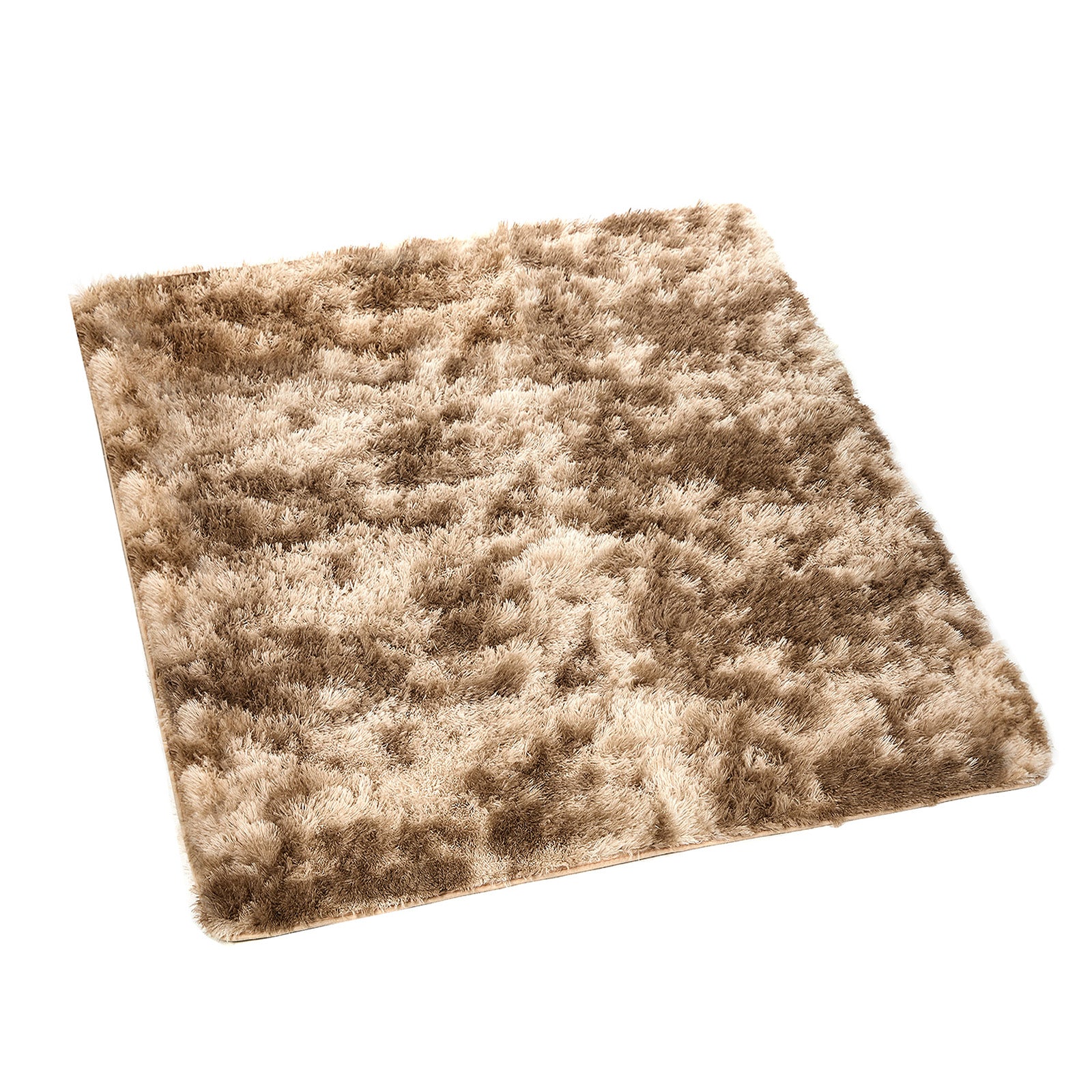 Oikiture Taupe Gradient Fluffy Shaggy Rug Plush Anti Slip 160x230cm Floor Carpet