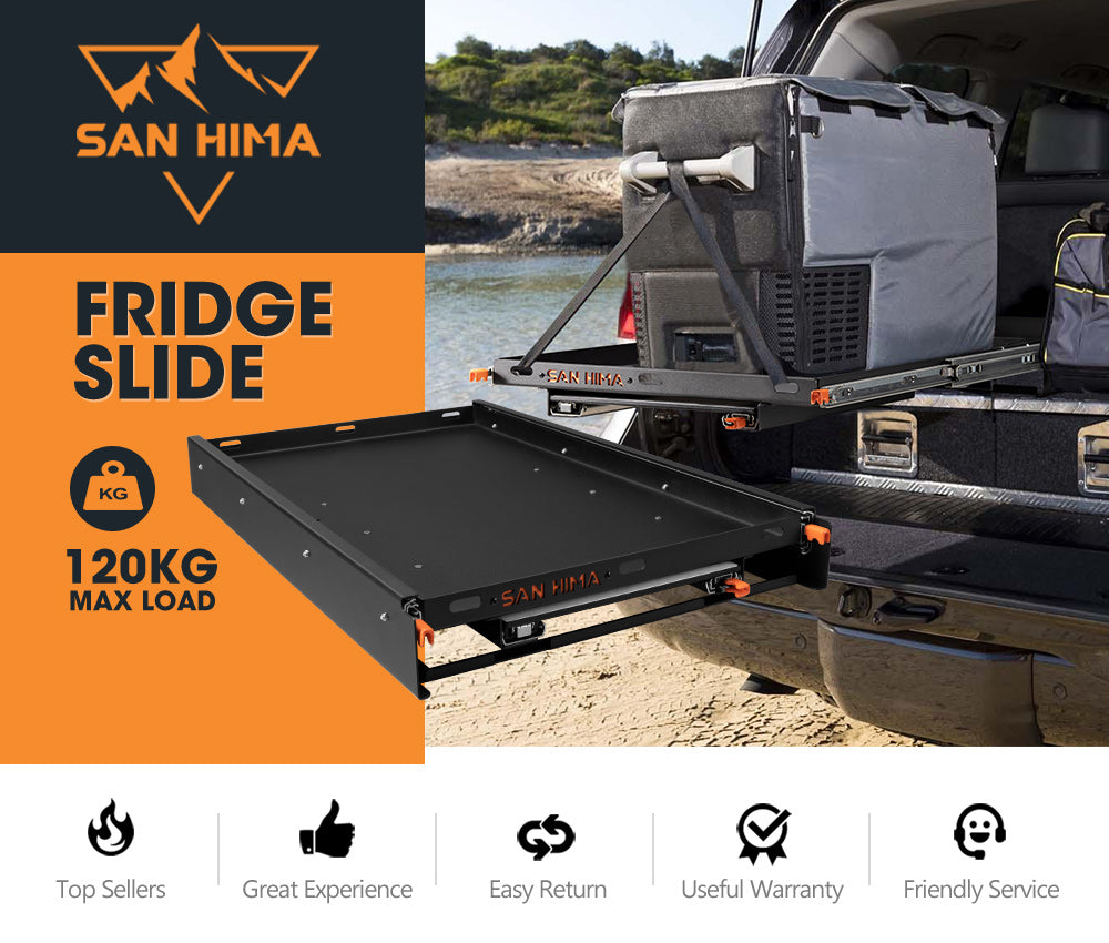 San Hima 95L Fridge Slide With Extendable Table Cutting Board Caravan Part 120KG - Sunyee