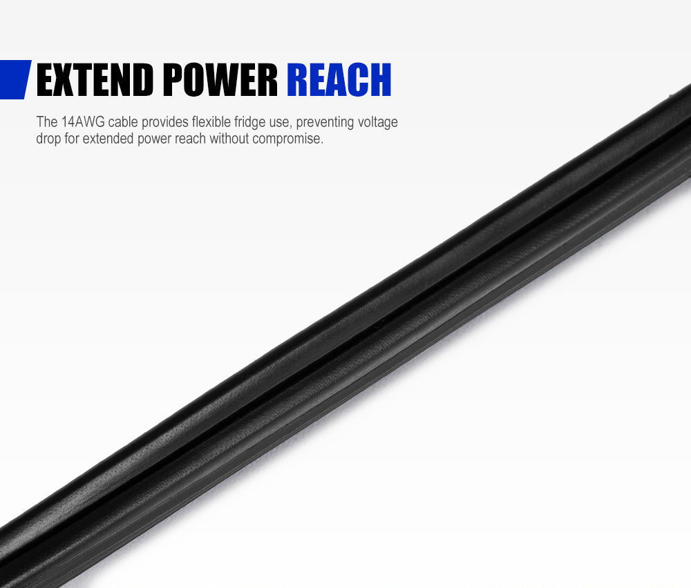 Atem Power 12V Fridge Cable C11 Connector to Anderson Style Plug 1.8M Cable Lead - Sunyee