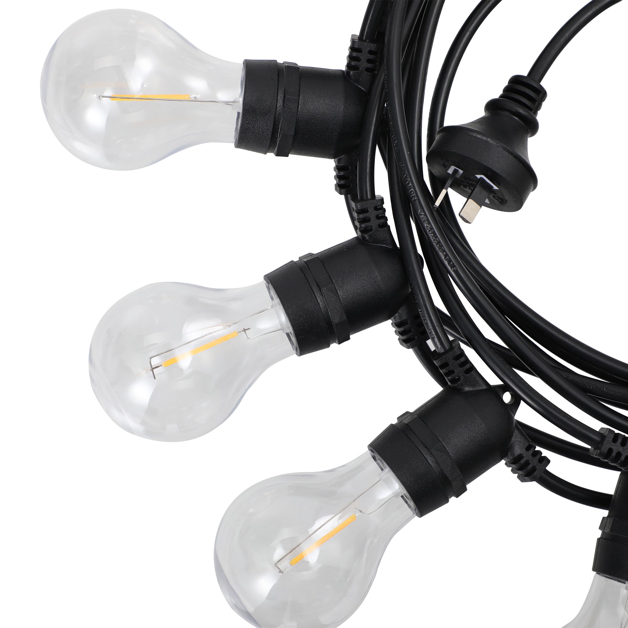 Mazam 100M Festoon String Lights LED Christmas Waterproof Wedding Party Outdoor - Sunyee