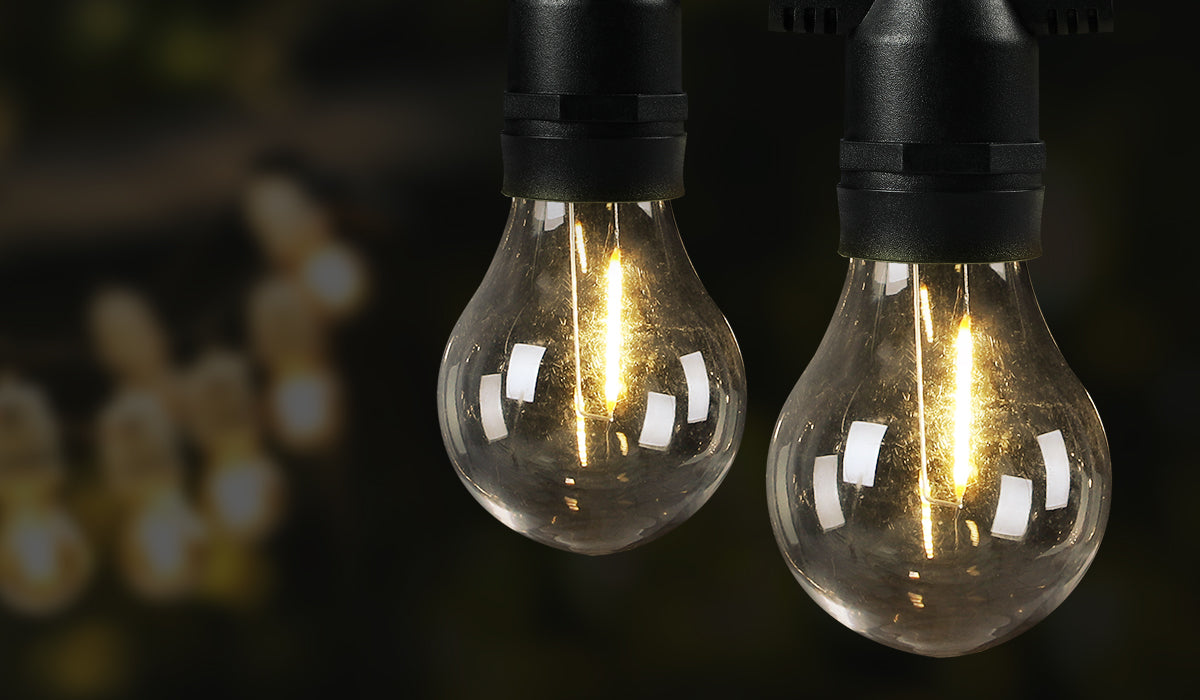 Mazam 60M Festoon String Lights LED Christmas Waterproof Wedding Party Outdoor - Sunyee