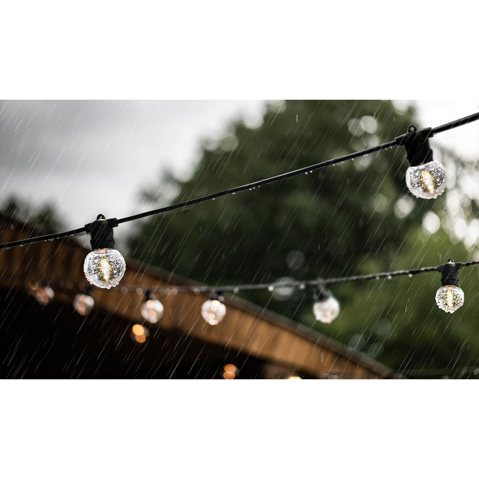 Mazam 41M LED Festoon Lights String Light Waterproof Wedding Party Garden - Sunyee