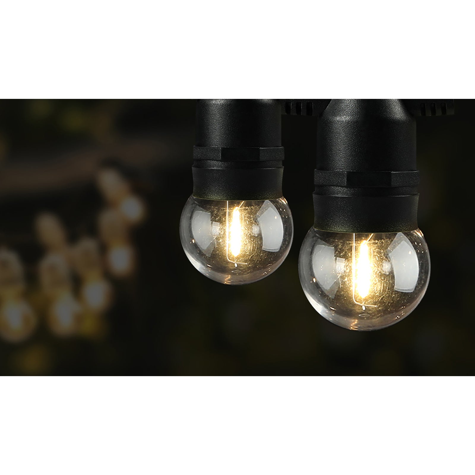 Mazam 59M LED Festoon Lights String Light Waterproof Wedding Party Garden - Sunyee