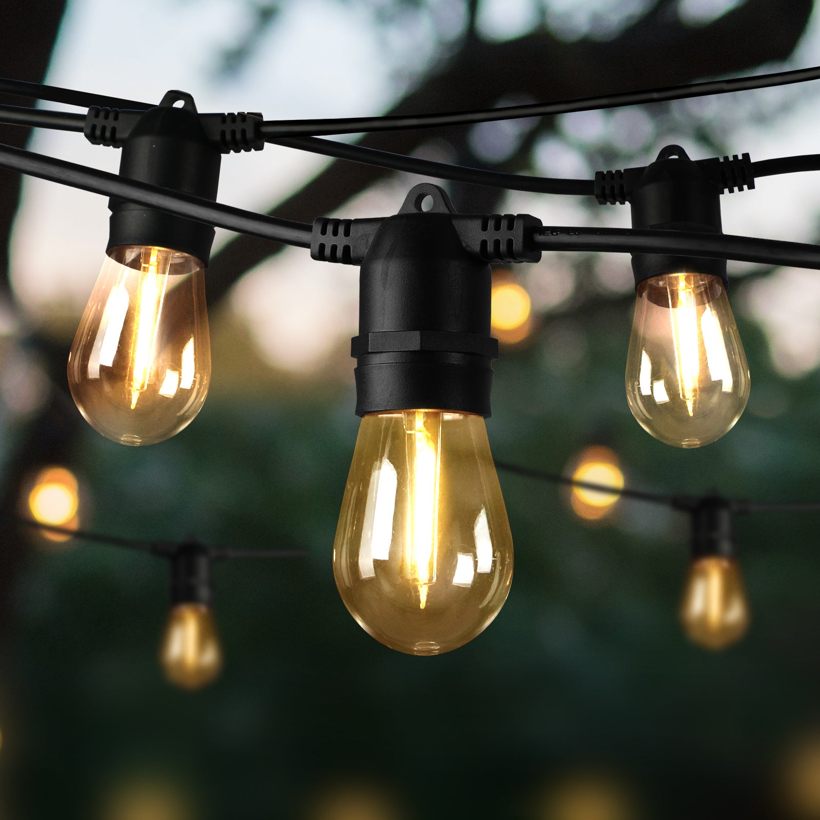 Mazam 120M LED Festoon String Lights Christmas Wedding Party Outdoor Waterproof - Sunyee