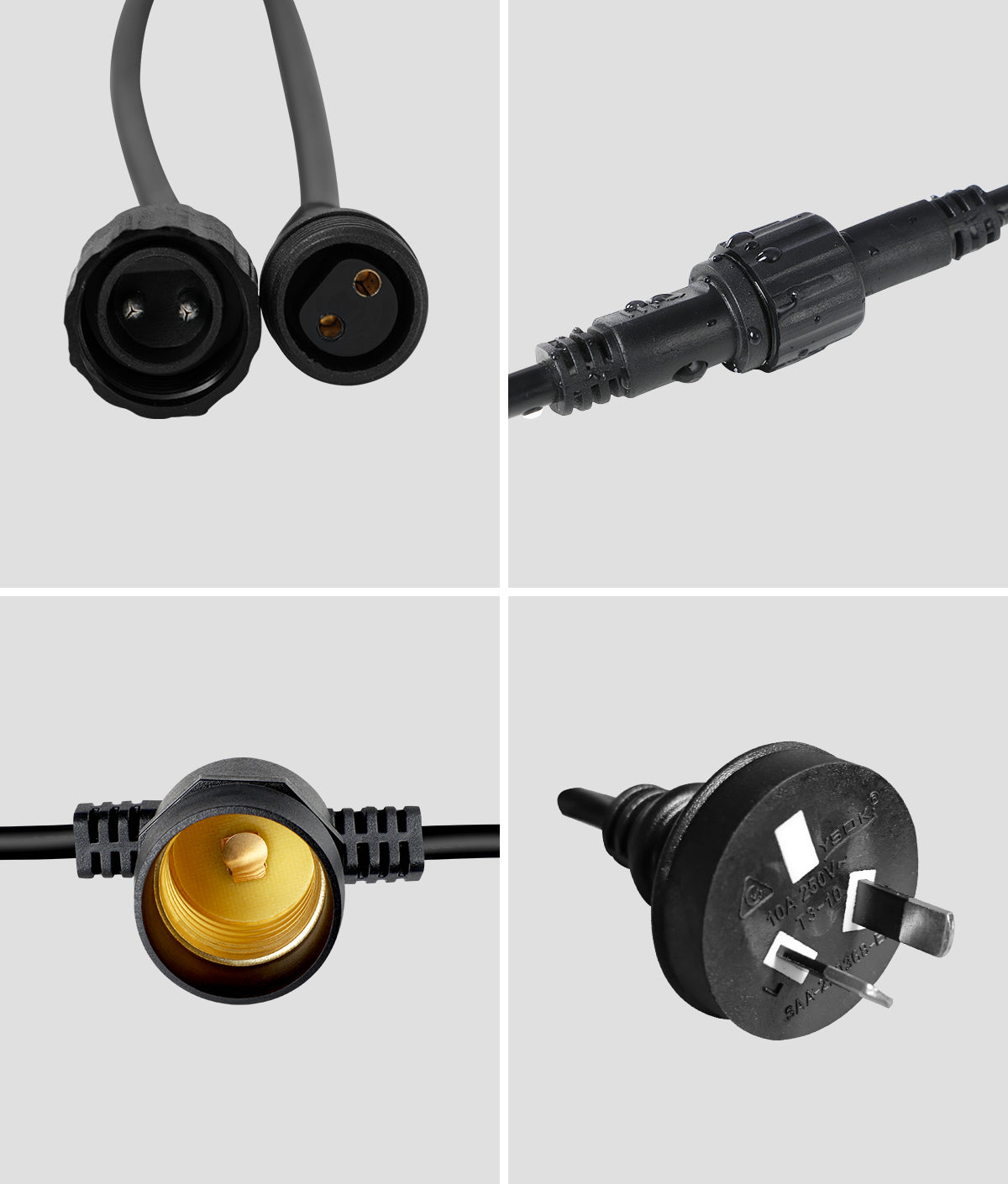 Mazam 90M LED Festoon String Lights Christmas Wedding Party Outdoor Waterproof - Sunyee