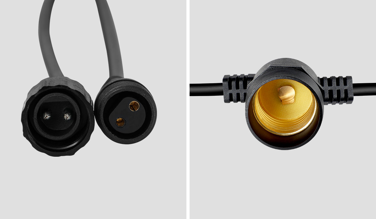 Mazam 30M Solar LED Festoon String Lights Christmas Waterproof Outdoor Garden - Sunyee