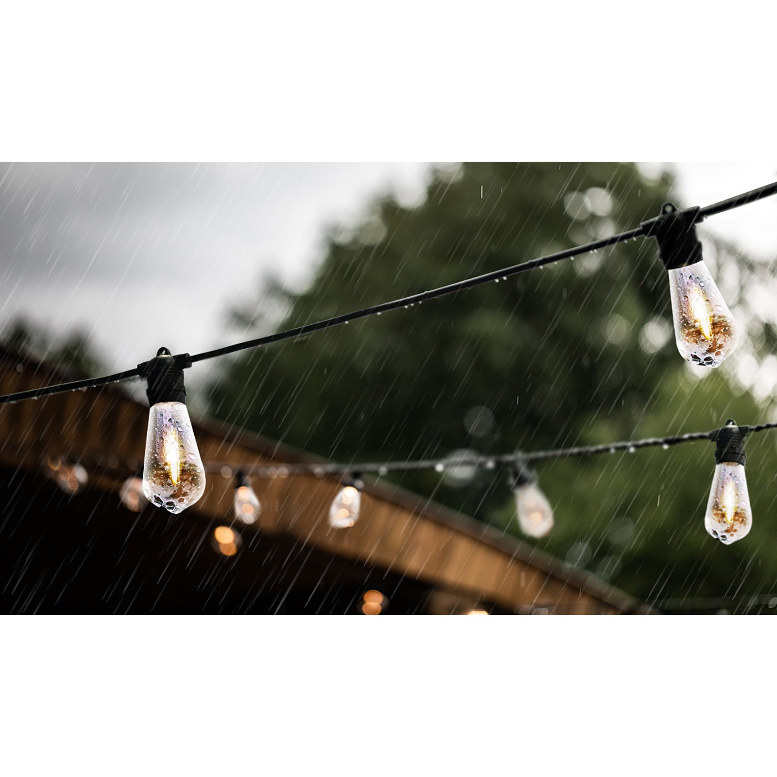 Mazam 68M LED Festoon Lights String Light Waterproof Outdoor Wedding Party - Sunyee