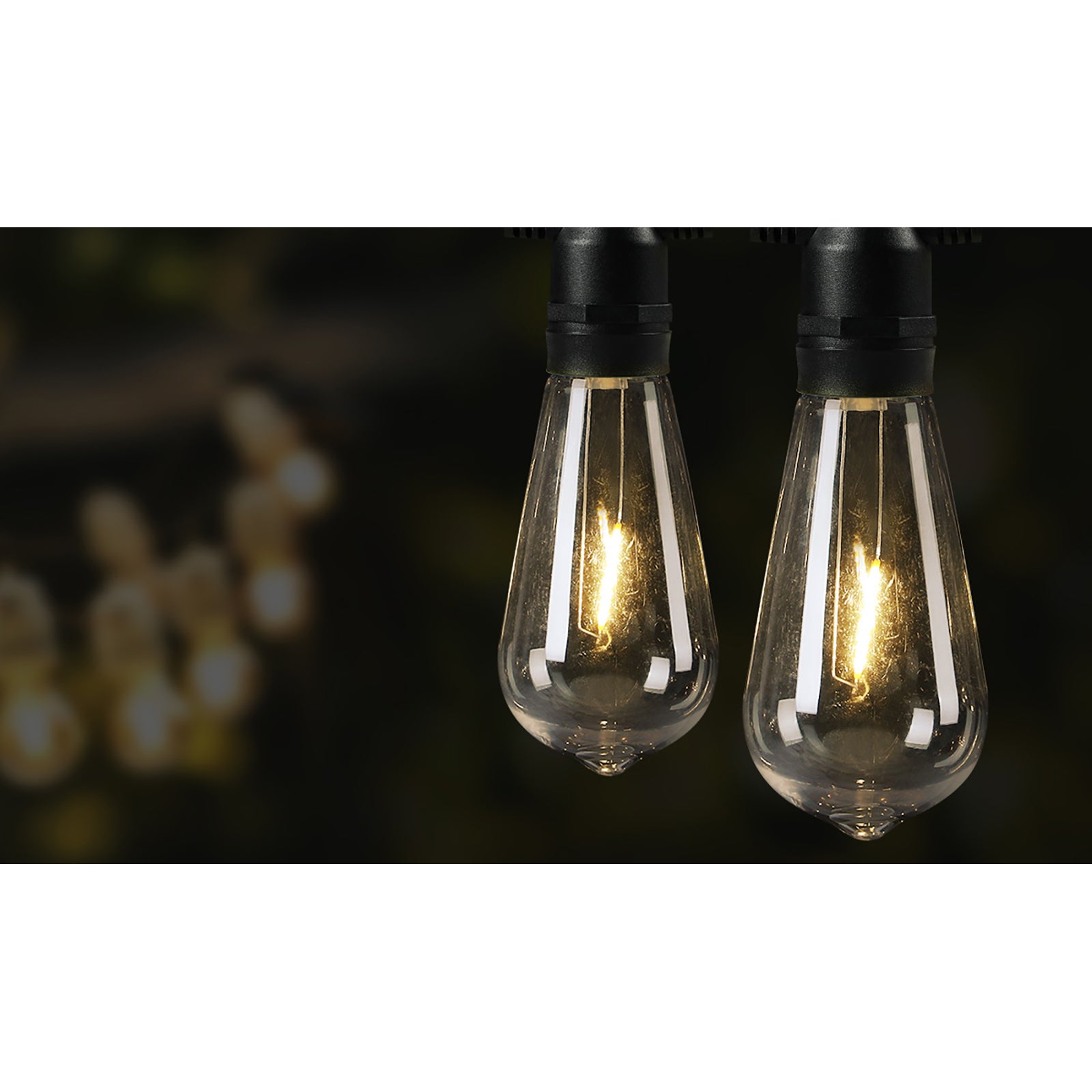 Mazam 68M LED Festoon Lights String Light Waterproof Outdoor Wedding Party - Sunyee