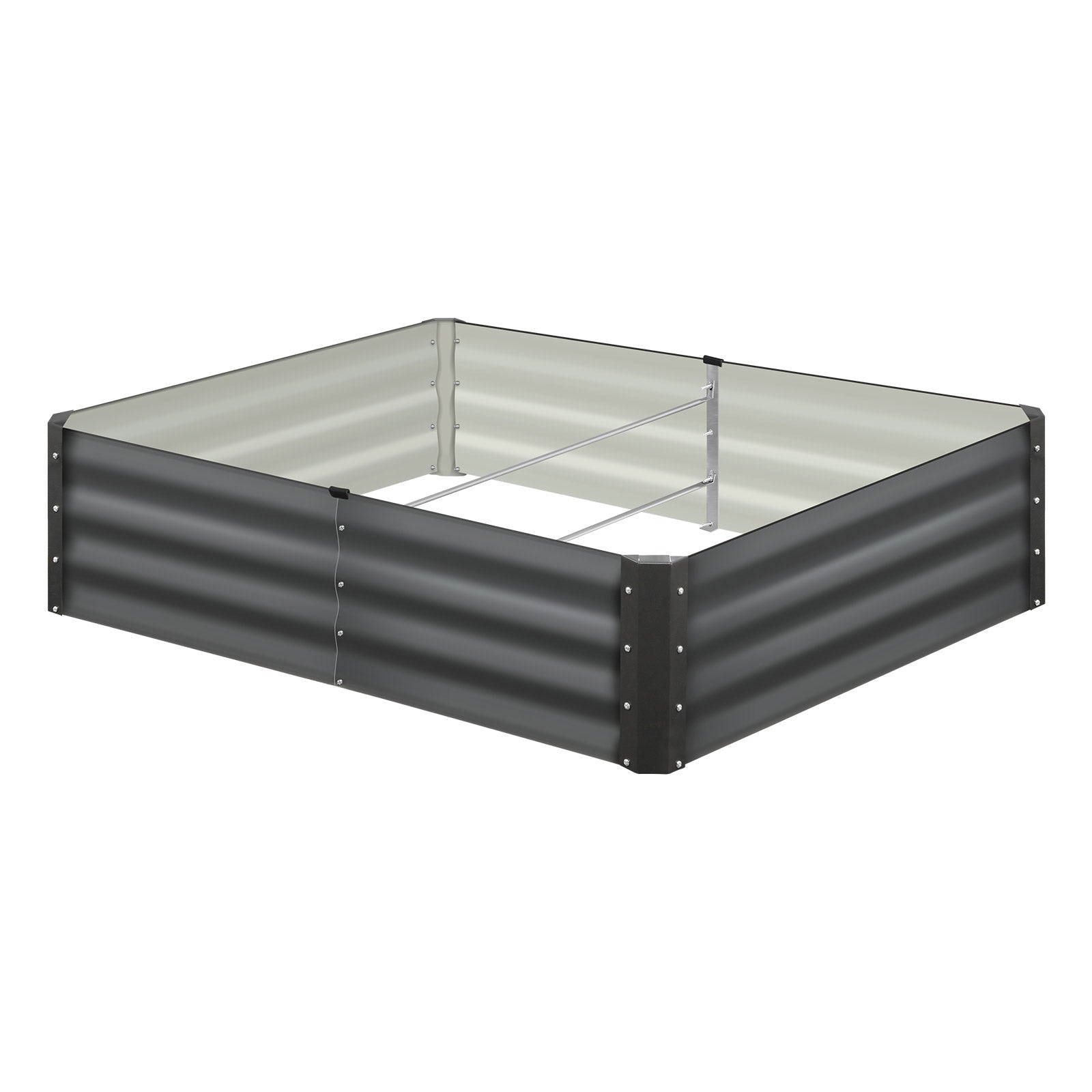 Livsip Garden Bed Raised Instant Planter x 2 Galvanised Steel 150 x 90 x 30CM - Sunyee