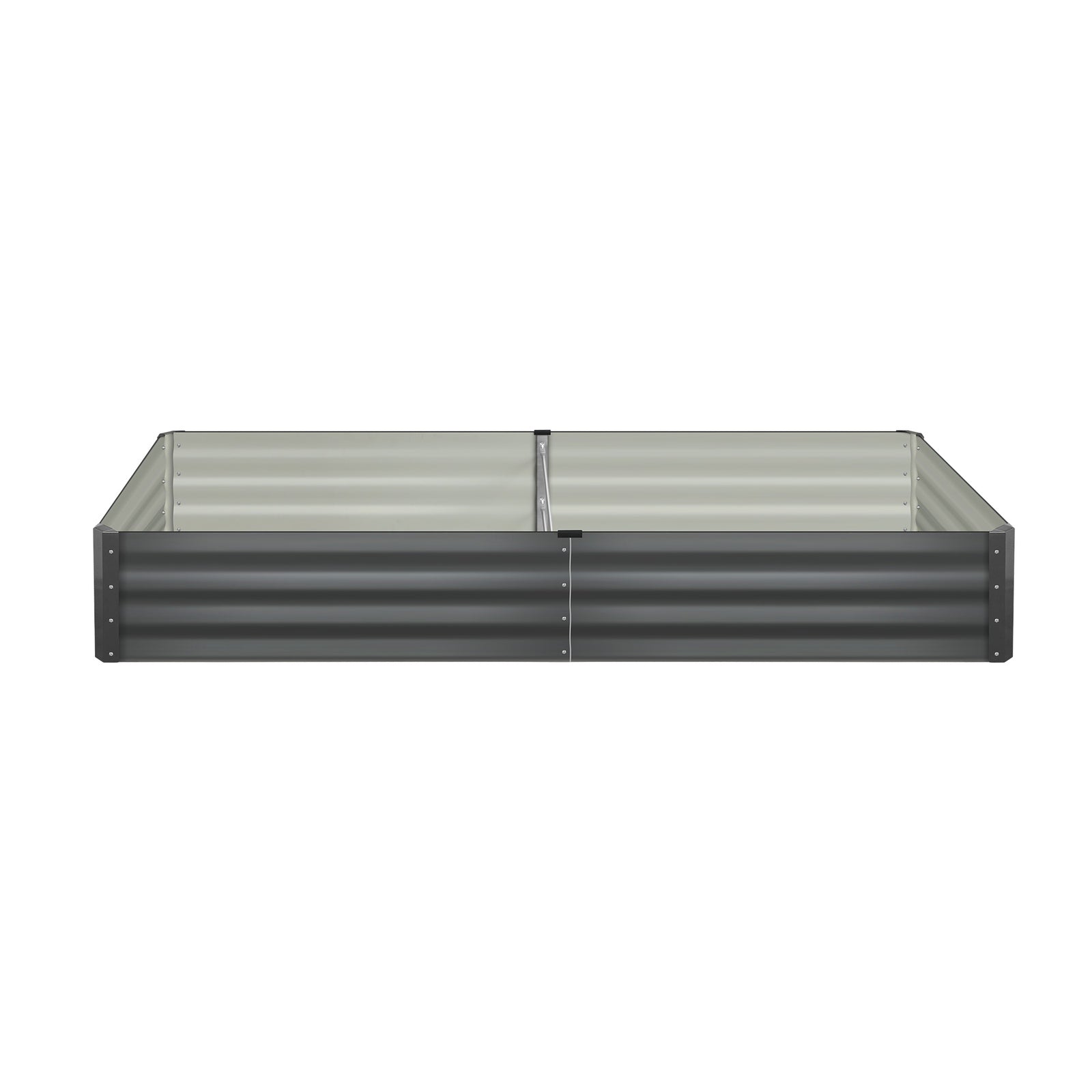 Livsip x4 Garden Bed Garden Fence Raised Planter Galvanised Steel 210x90x30CM - Sunyee