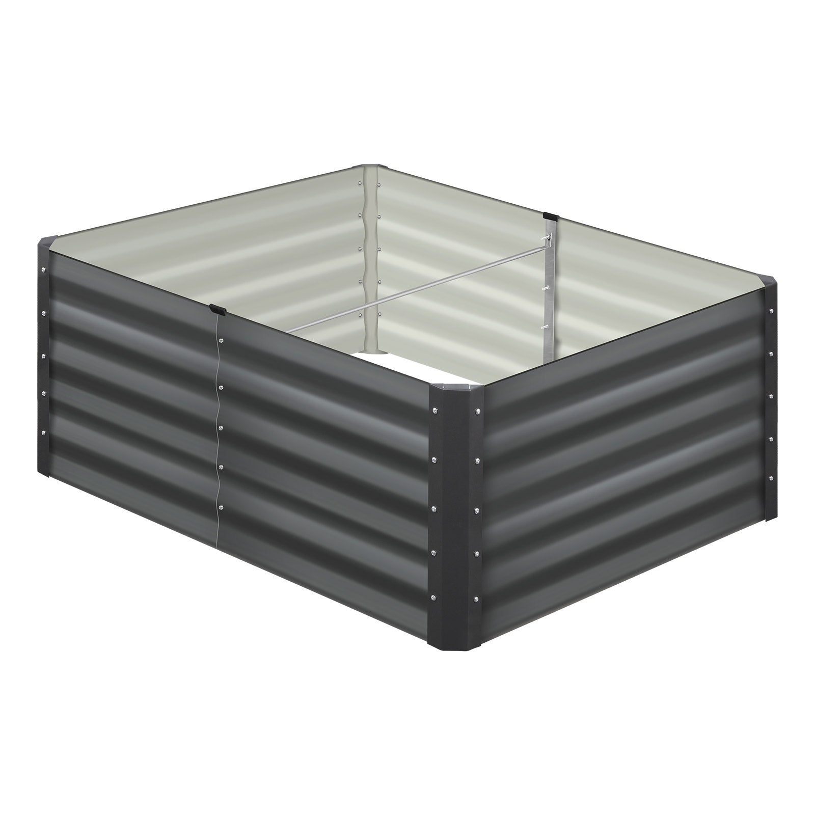 Livsip Garden Raised Bed Vegetable Planter Kit Galvanised Steel 240x80x45CM - Sunyee