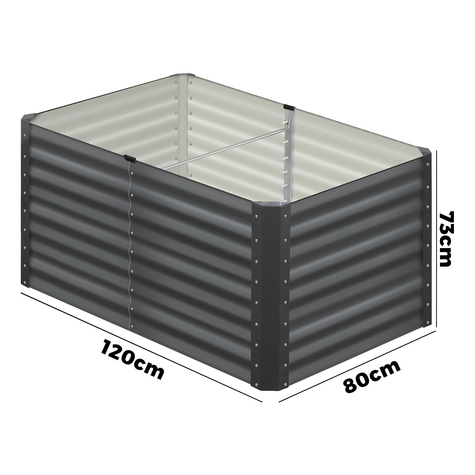 Livsip Garden Bed Kits Raised Vegetable Planter Galvanised Steel 240x80x73CM - Sunyee