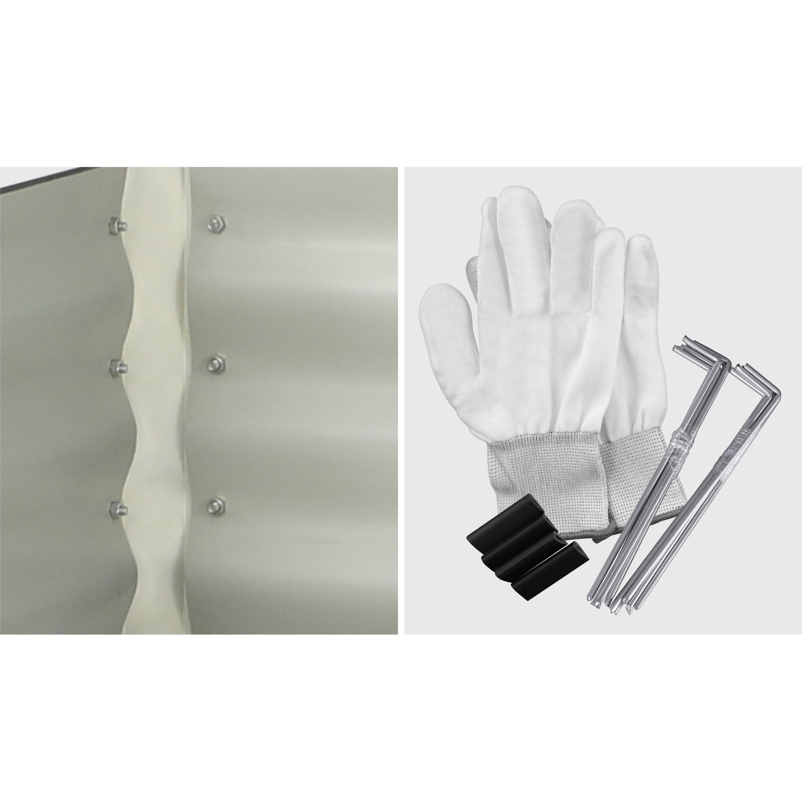 Livsip x2 Garden Bed Kits Raised Vegetable Planter Galvanised Steel 240x80x73CM - Sunyee