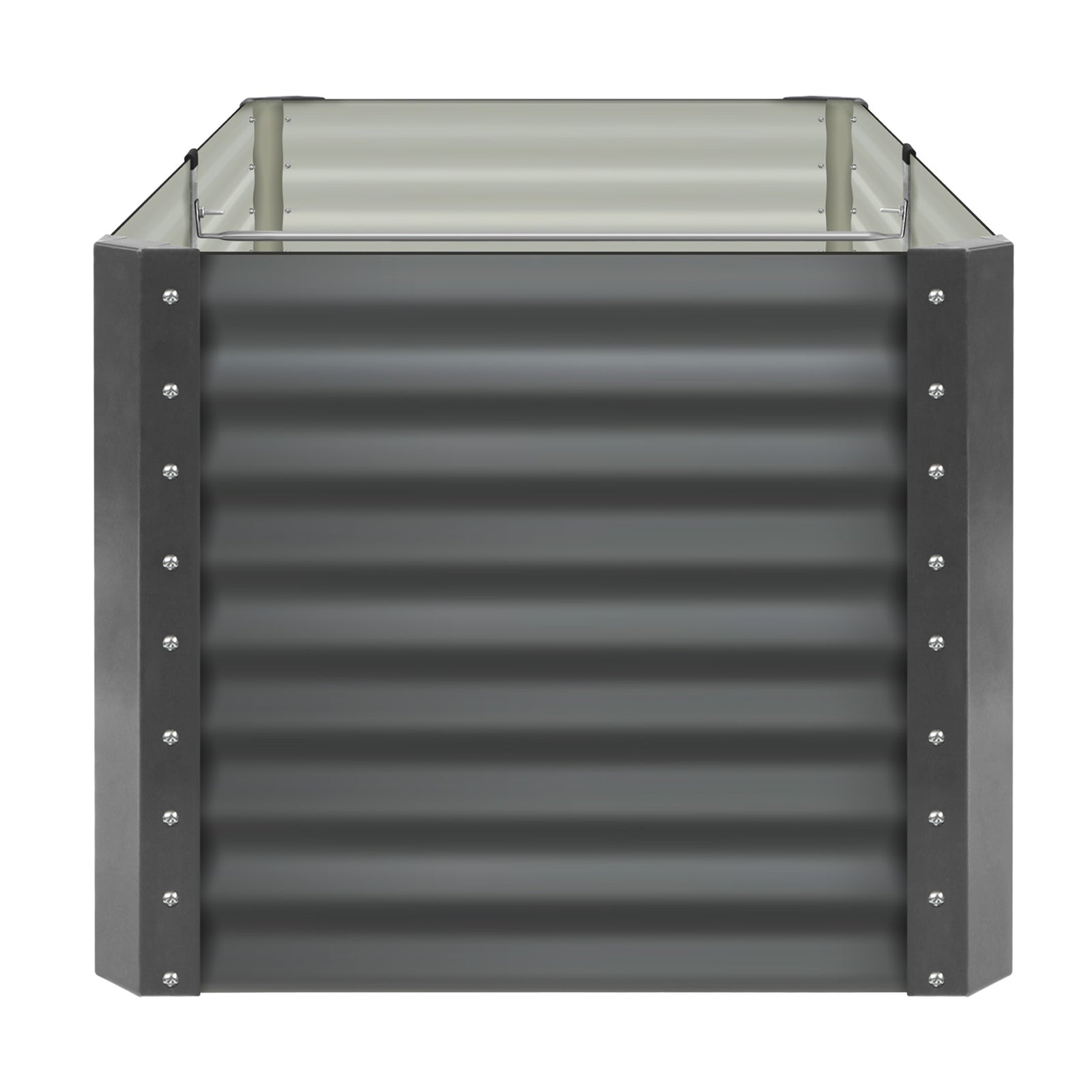 Livsip x2 Raised Garden Bed Kit Instant Planter Galvanised Steel 320x80x73CM - Sunyee